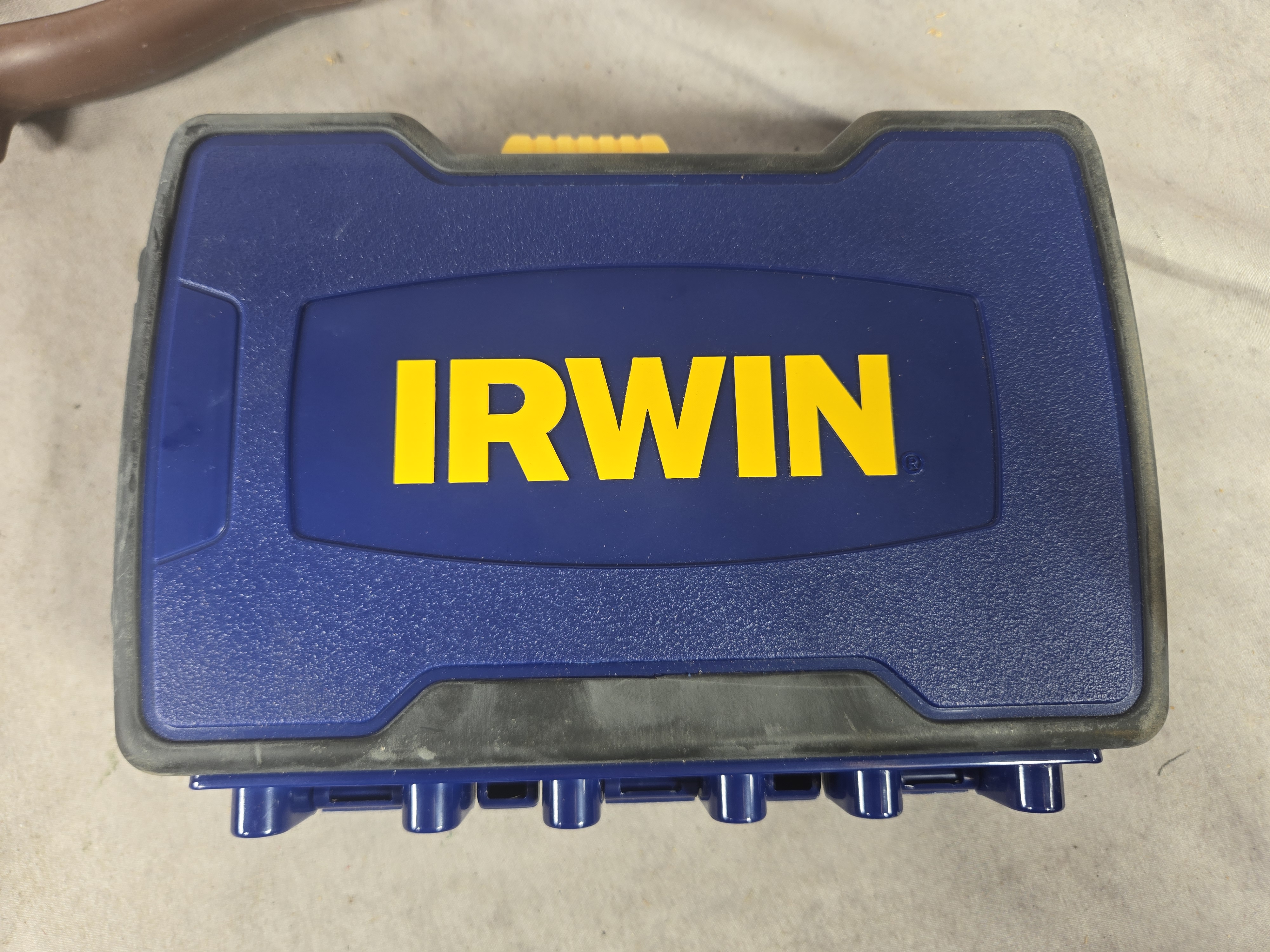 An Assortment of Workshop Hand Tools and Accessories Including Ryobi, Irwin, and Wiss