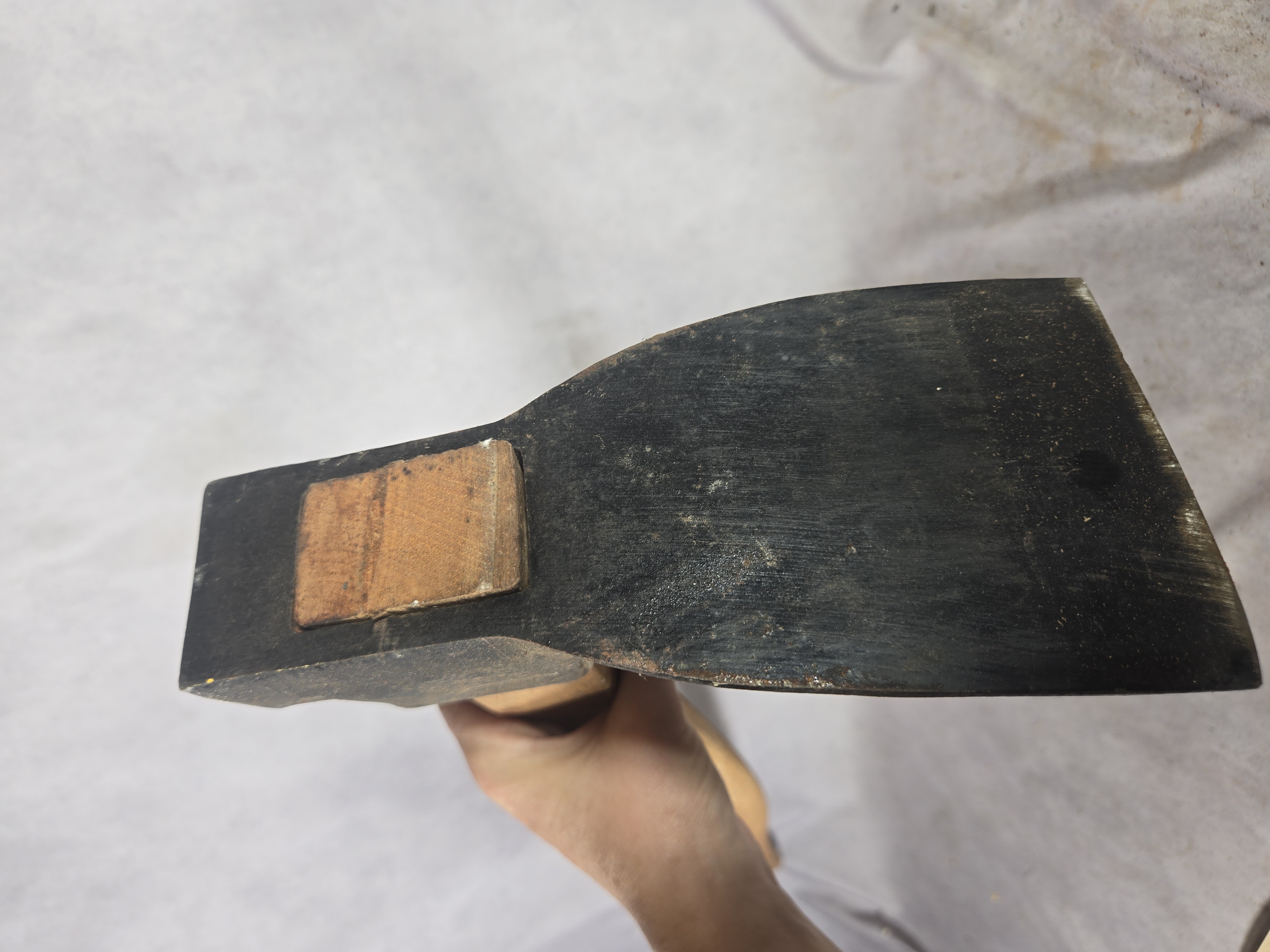 Sledgehammer and a Carpenter's Adze with Leather Sheath