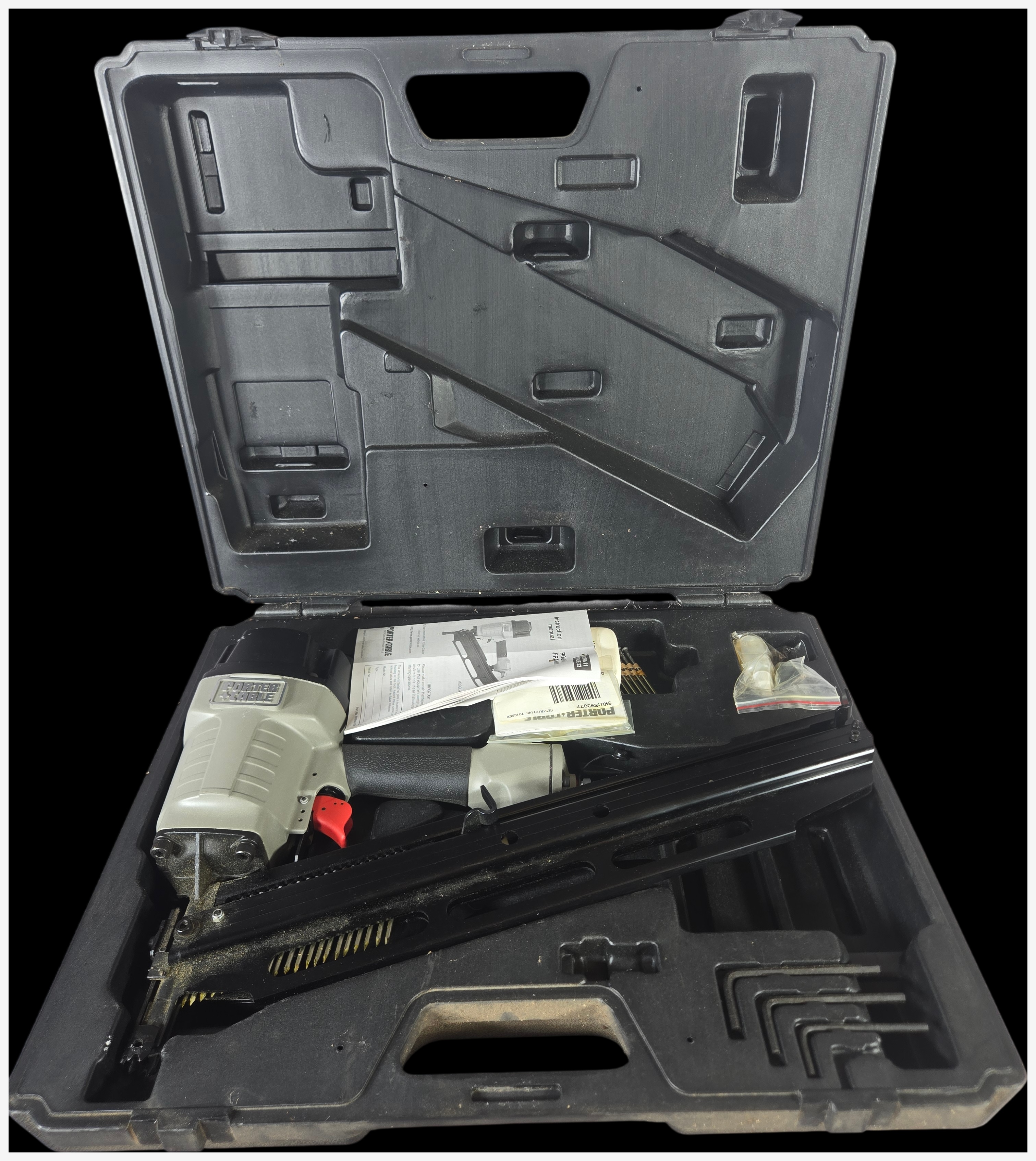 Porter-Cable FR350 Pneumatic Round Head Framing Nailer with Case and Accessories