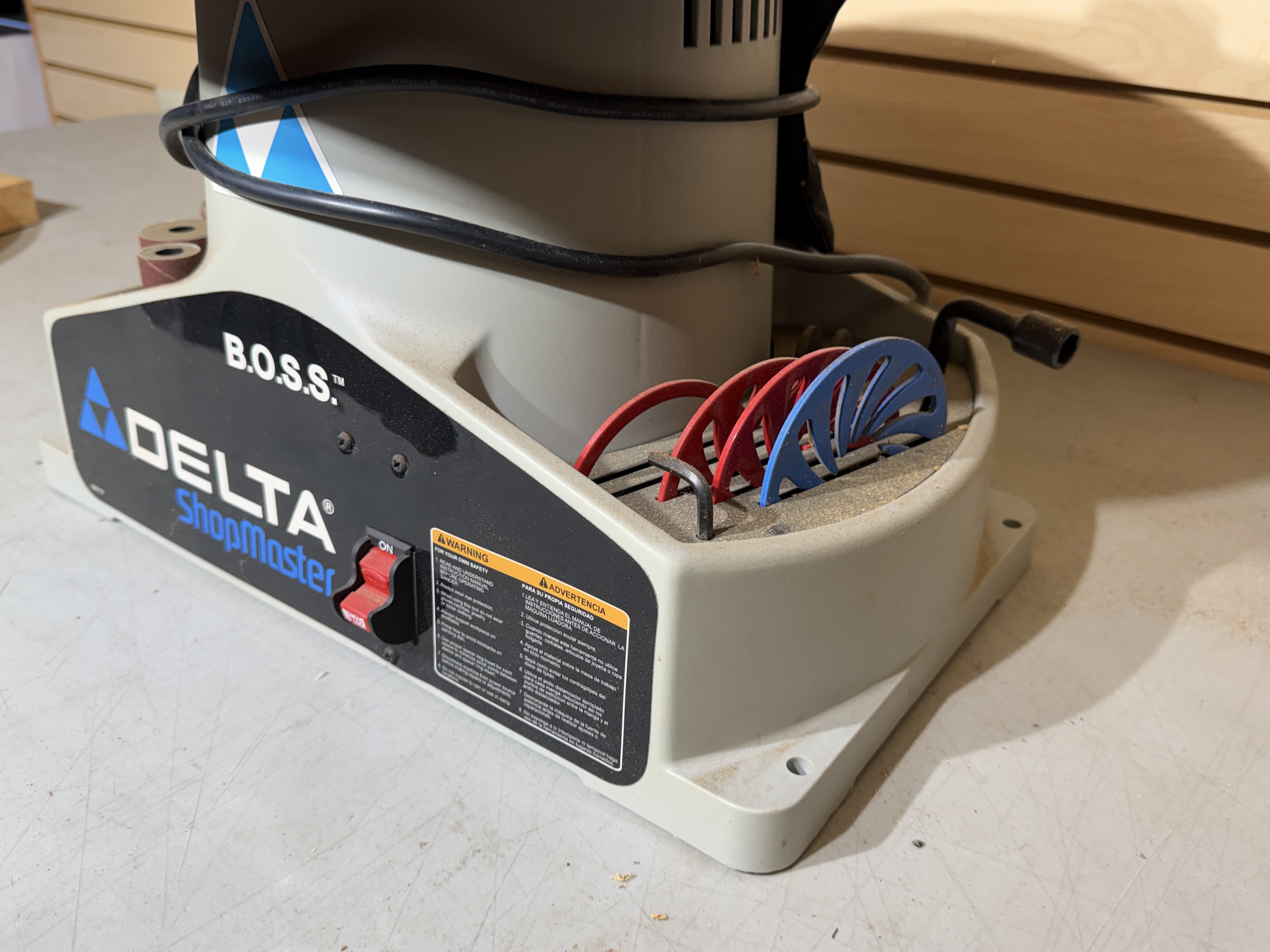 Delta ShopMaster B.O.S.S. Model SA350 Bench Oscillating Spindle Sander