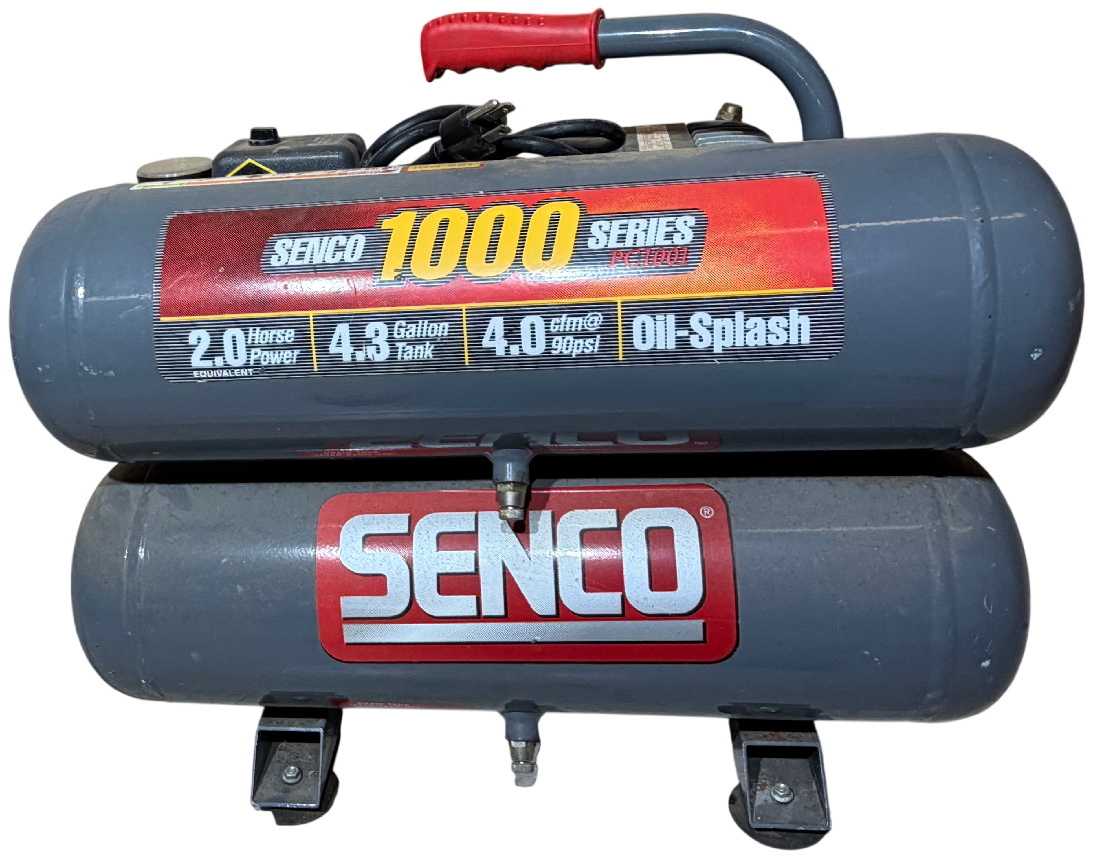 Senco 1000 Series PC1000 Portable Twin Stack Air Compressor
