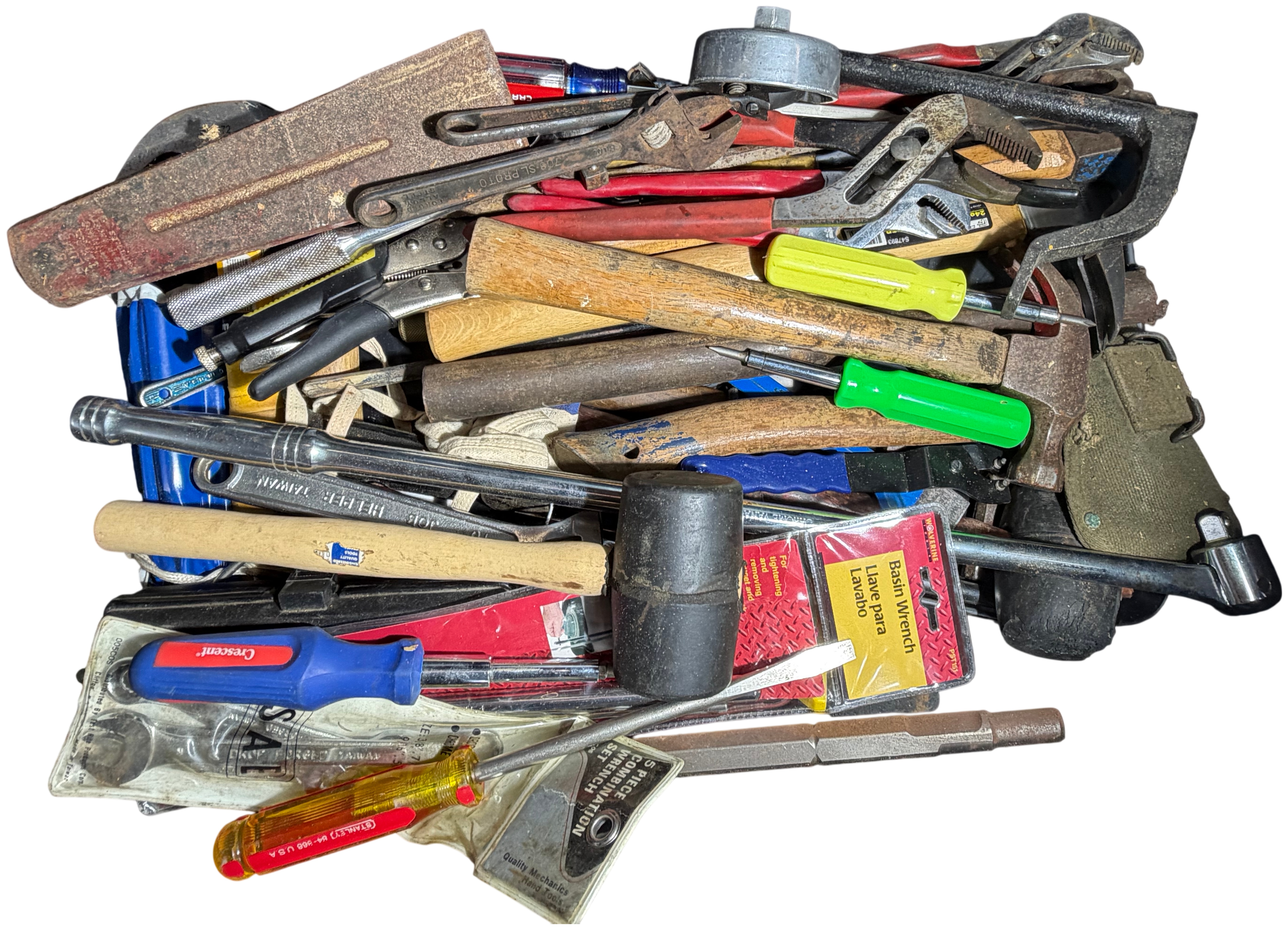 An Assortment of Various Hand Tools including Hammers, Wrenches, Pliers, and Specialty Items