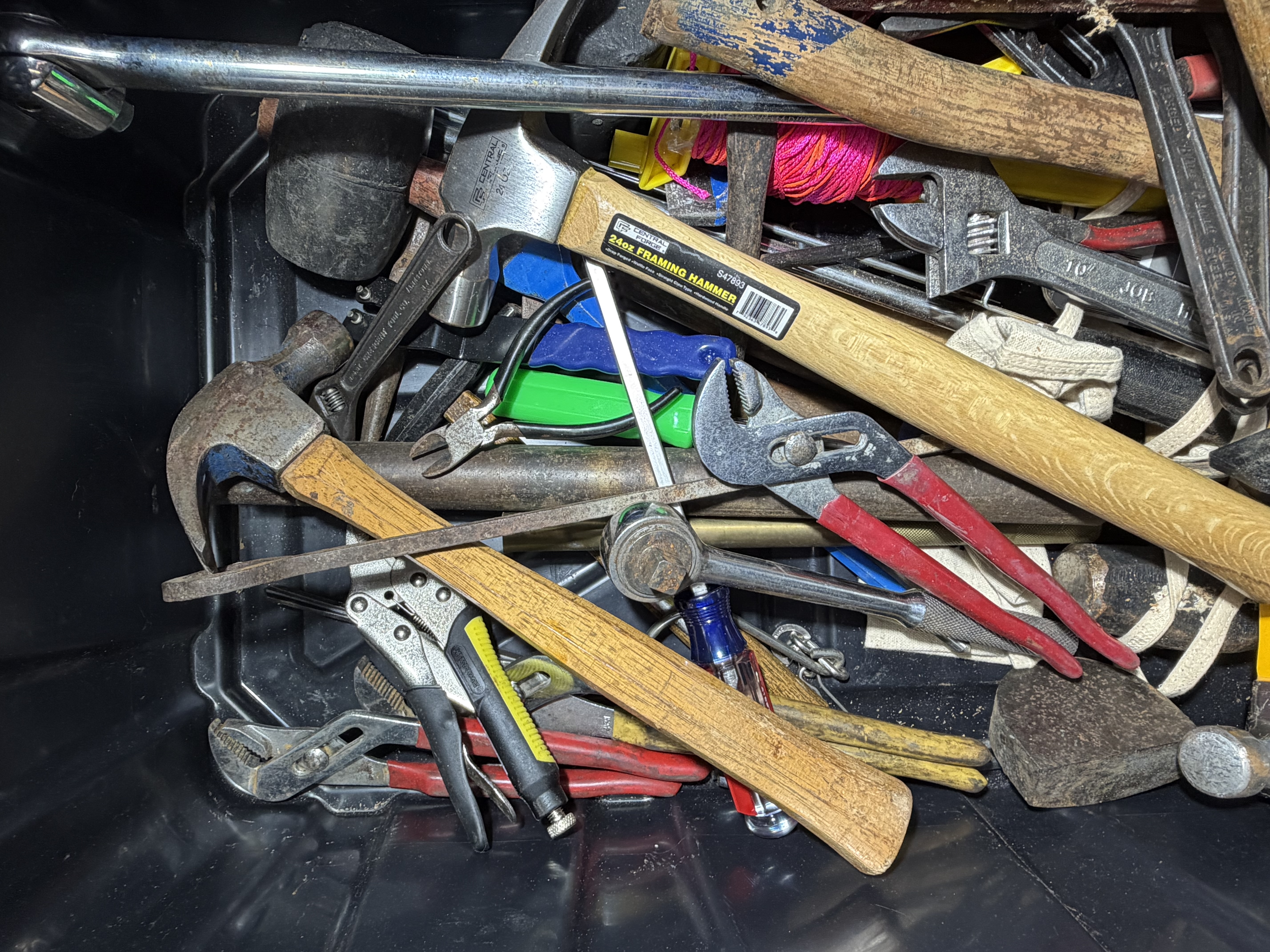 An Assortment of Various Hand Tools including Hammers, Wrenches, Pliers, and Specialty Items