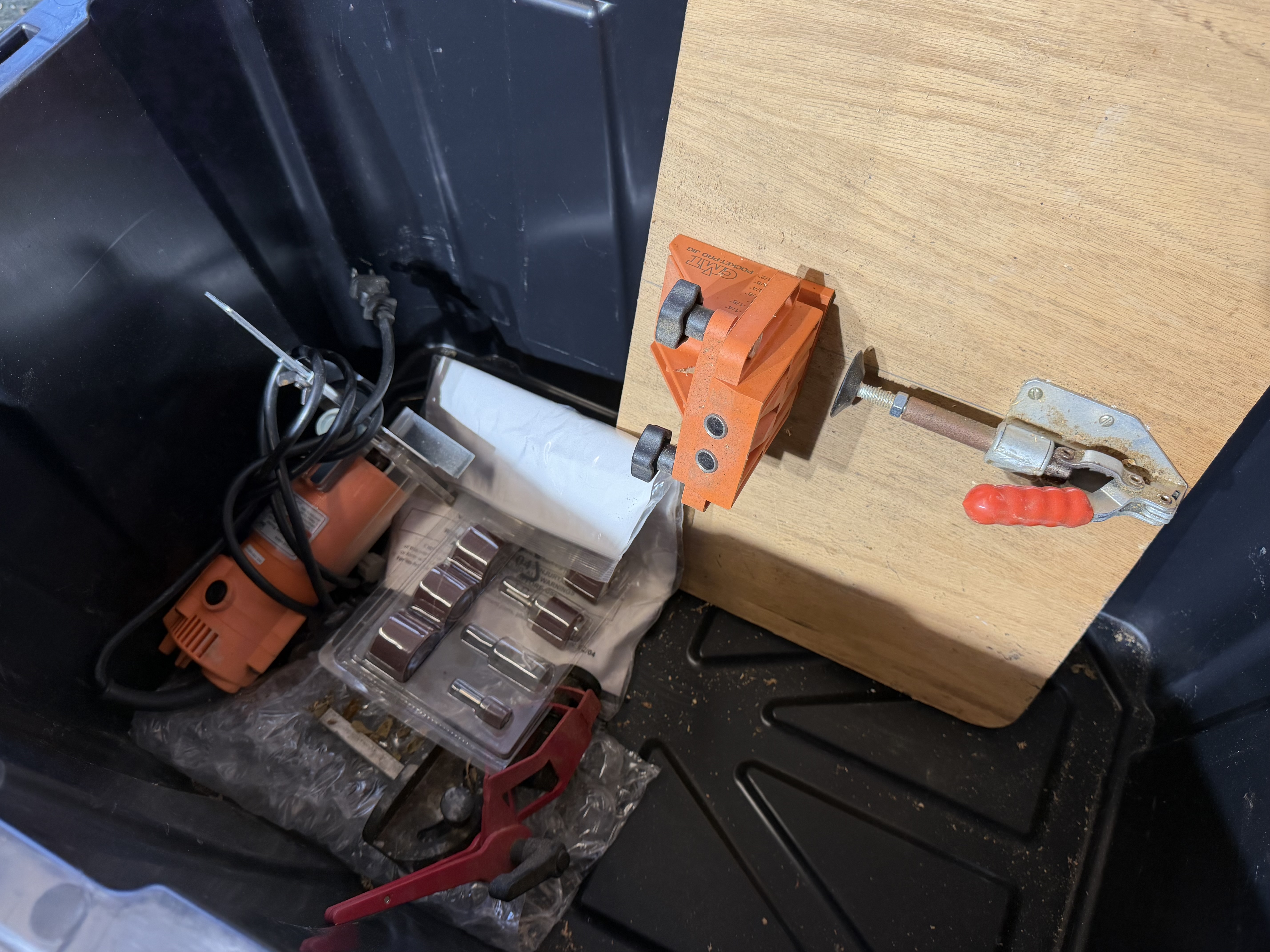 An Assortment of Precision Woodworking Tools and Jigs Including Prazi, Osborne, and Chicago Electric