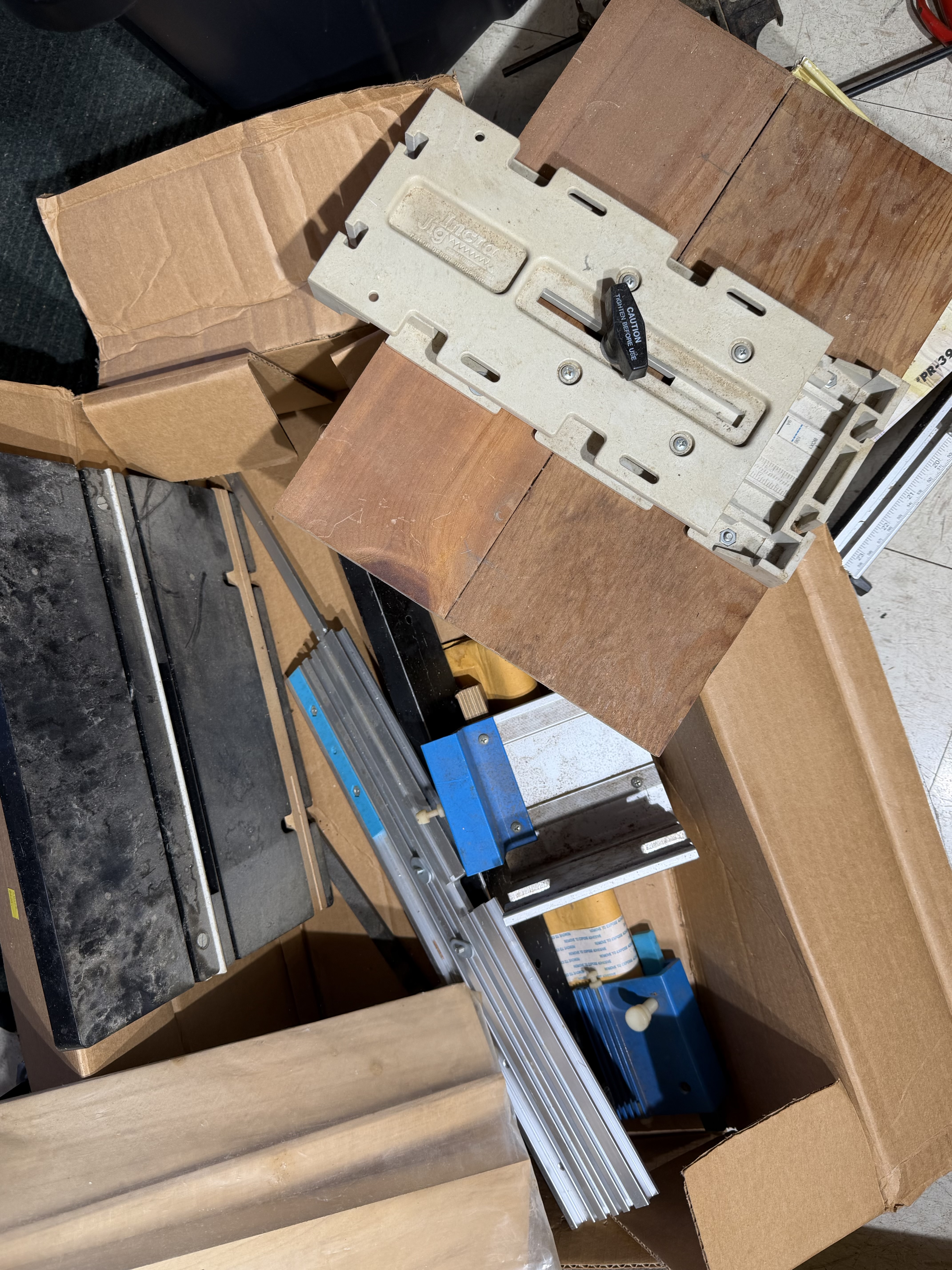 An Assortment of Precision Woodworking Tools and Jigs Including Prazi, Osborne, and Chicago Electric