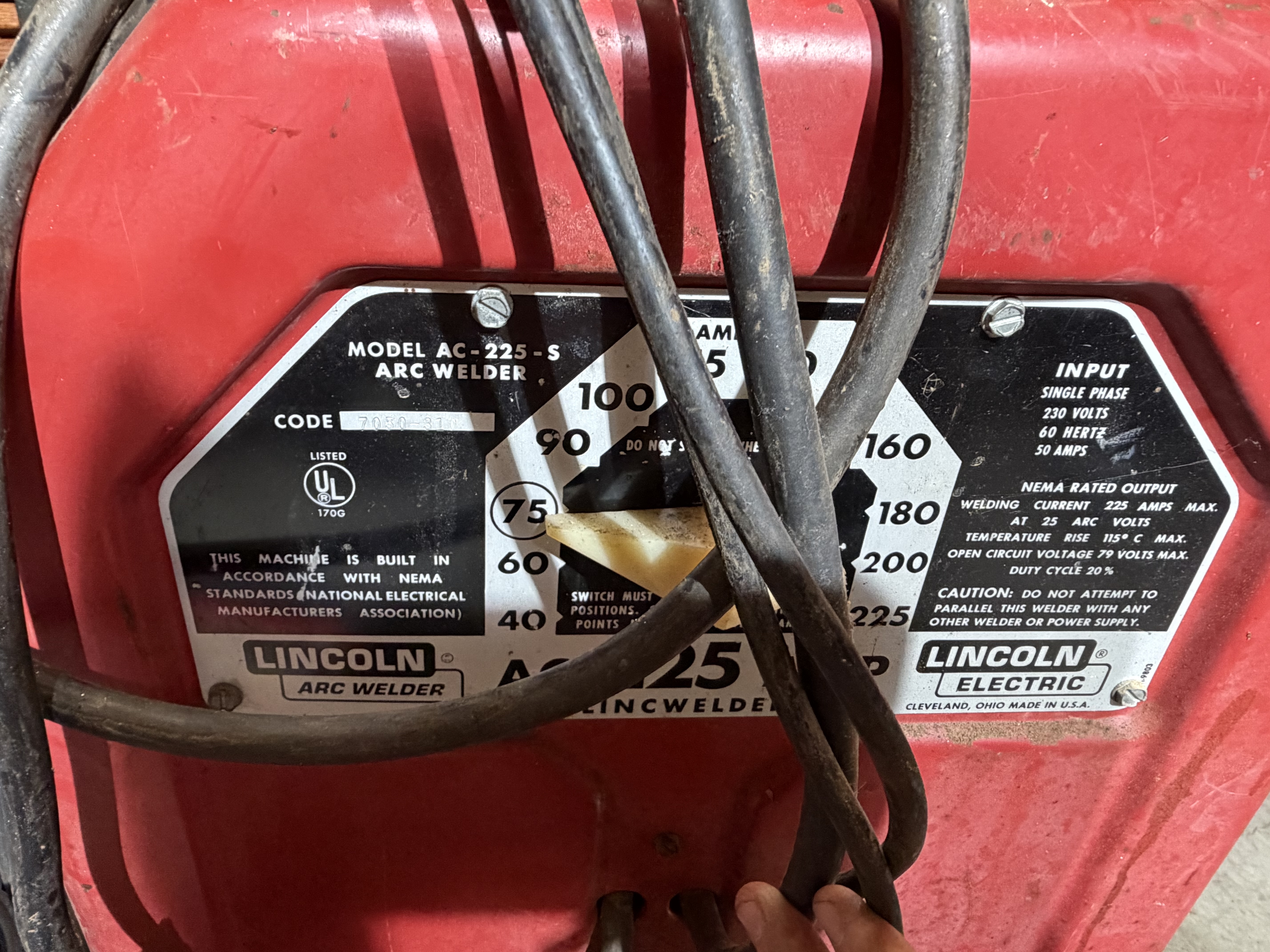 A Group of Industrial Welding and Soldering Equipment Featuring a Lincoln Electric AC-225-S Arc Welder