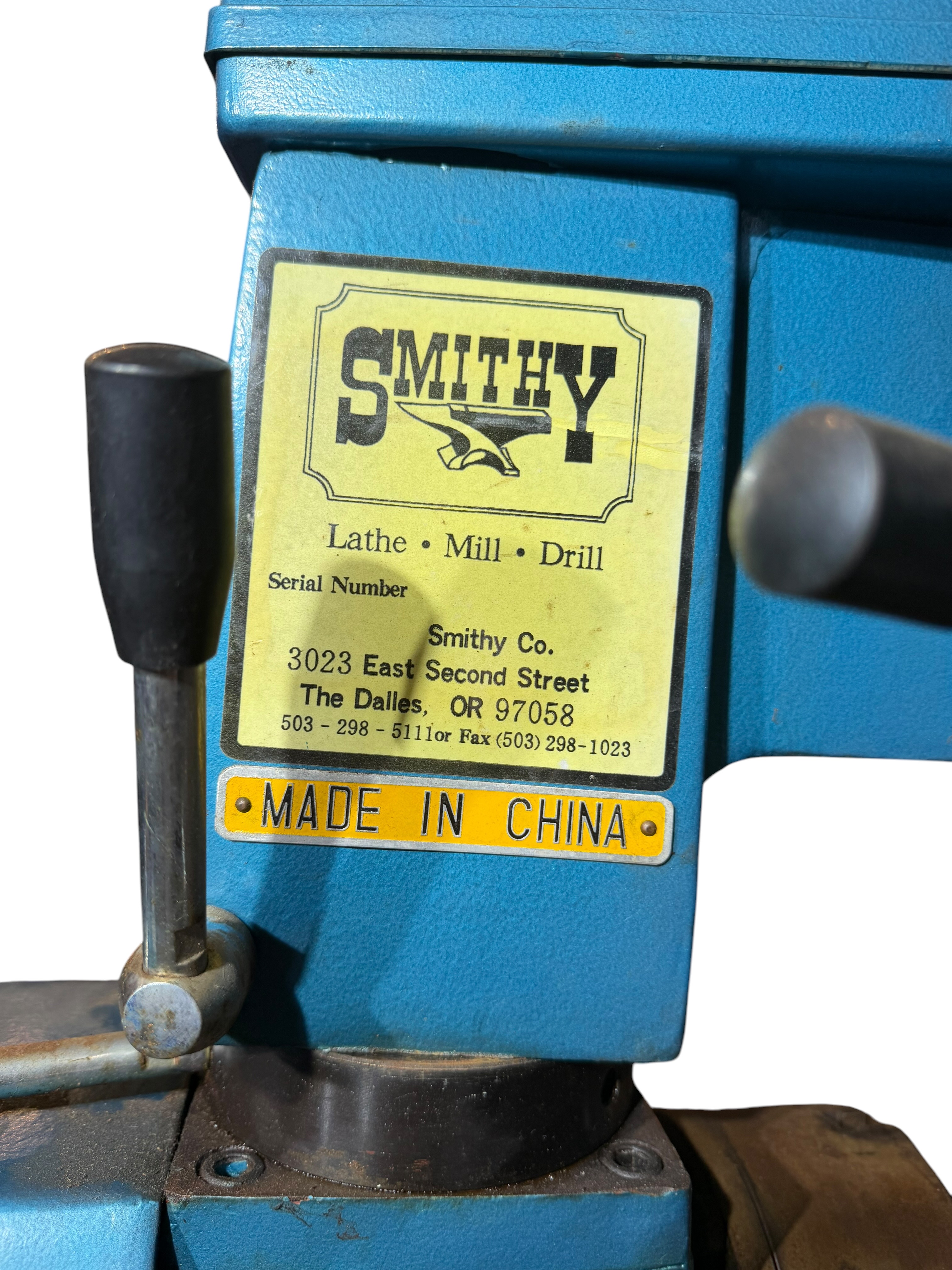 Smithy Combination Lathe Mill Drill Machine on Mobile Stand