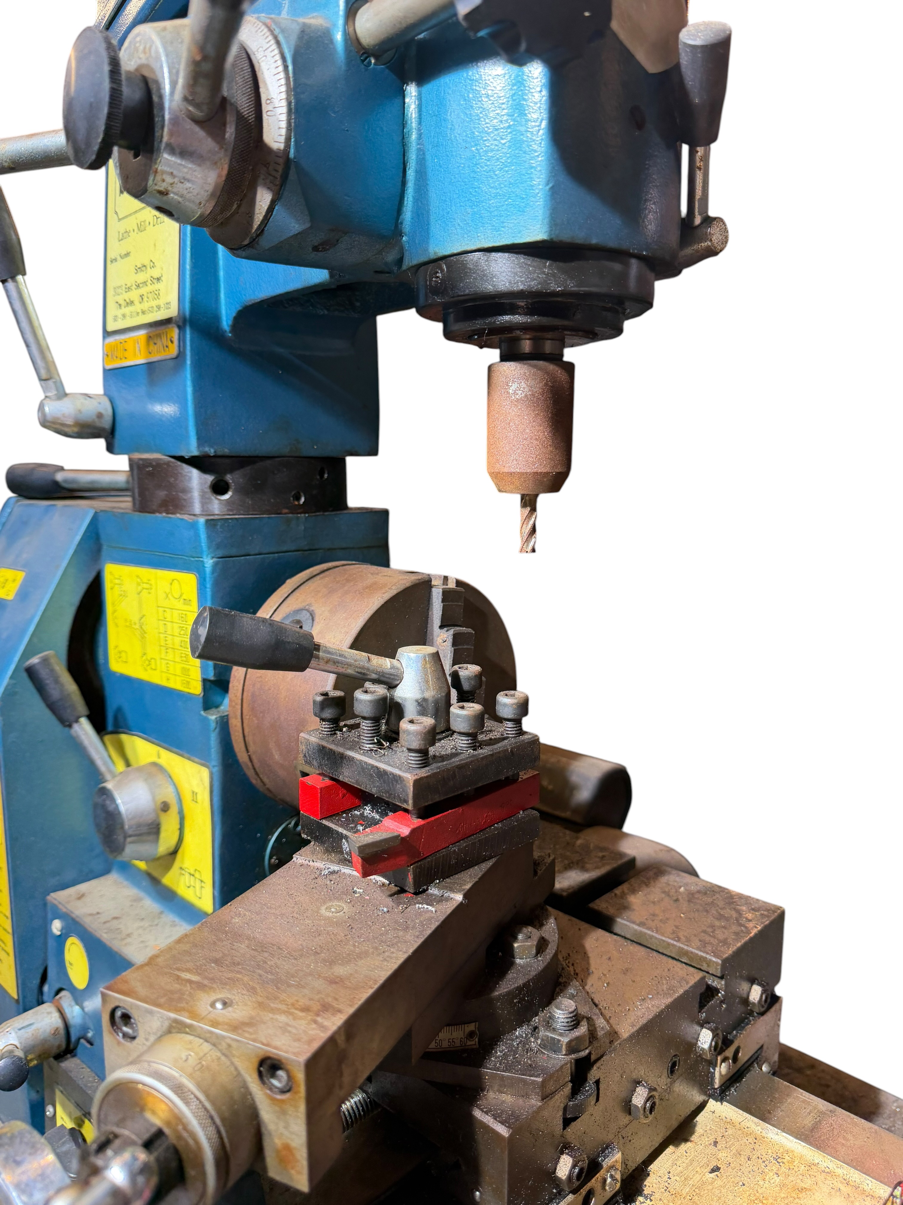 Smithy Combination Lathe Mill Drill Machine on Mobile Stand