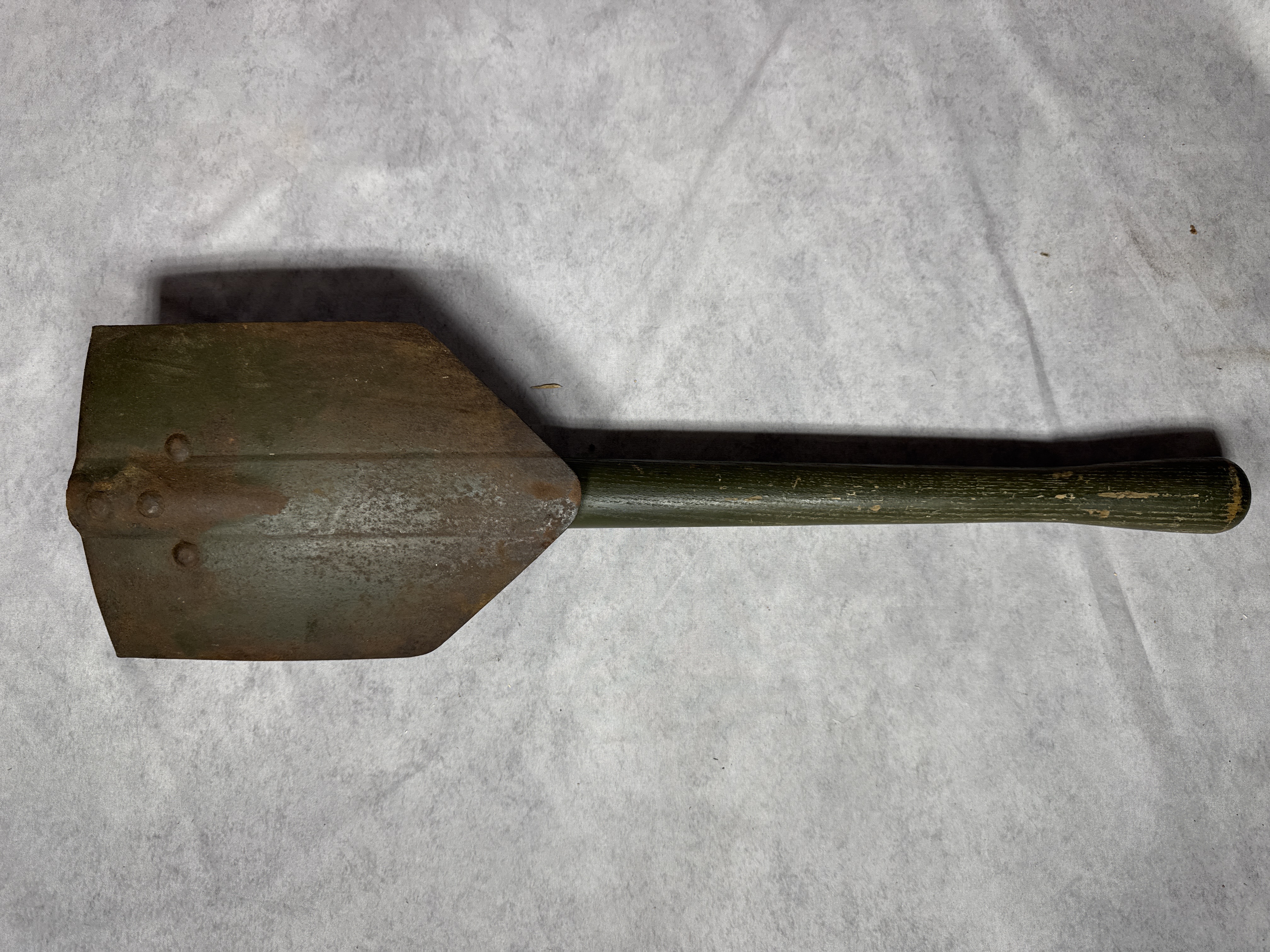 Two US Military Field Tools Including M1943 Folding Entrenching Tool and Pick-Mattock with Carriers