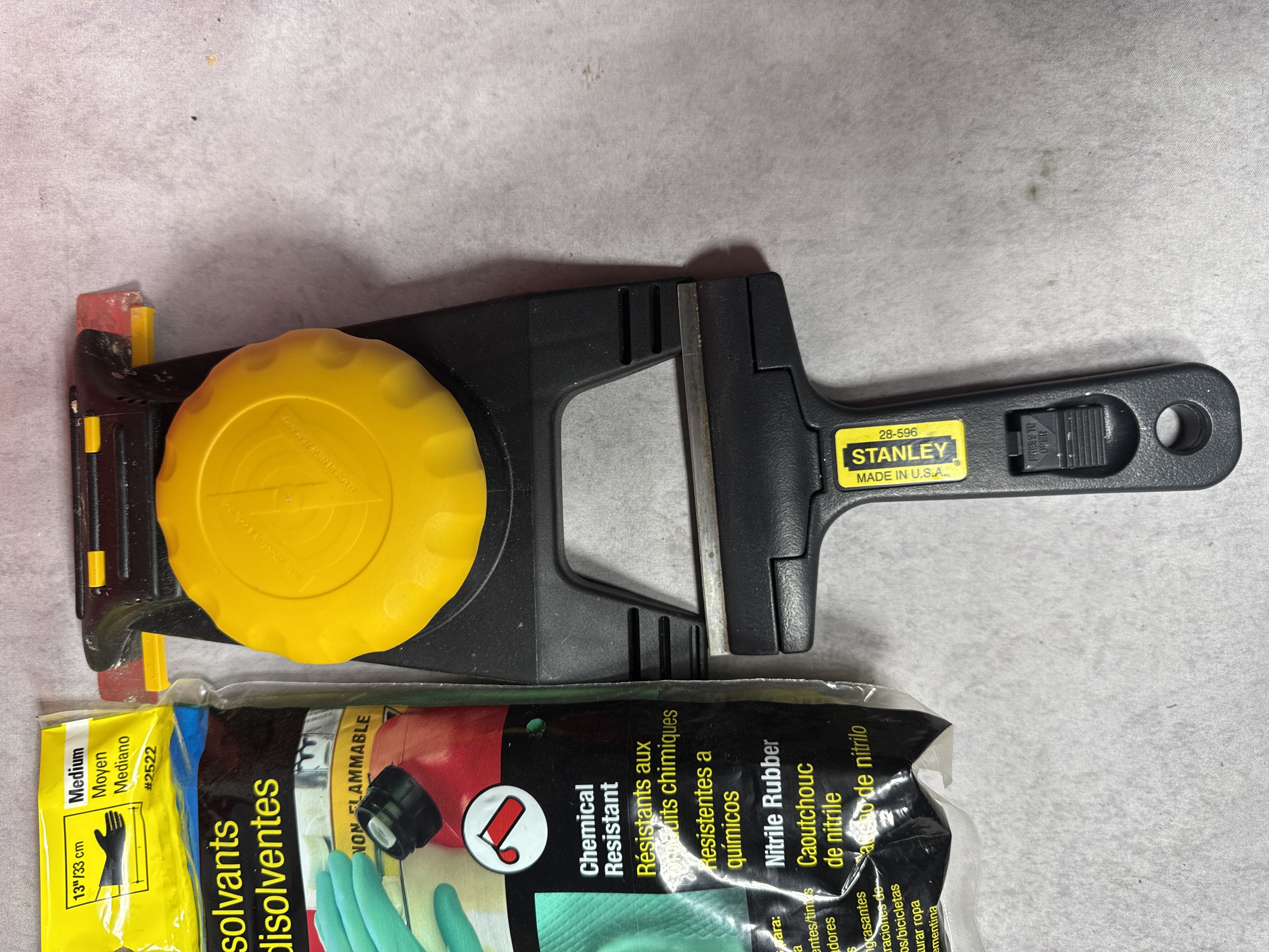 An Assortment of Professional Wallpaper Removal and Woodworking Joinery Tools Including Zinsser Stanley Hyde and CMT