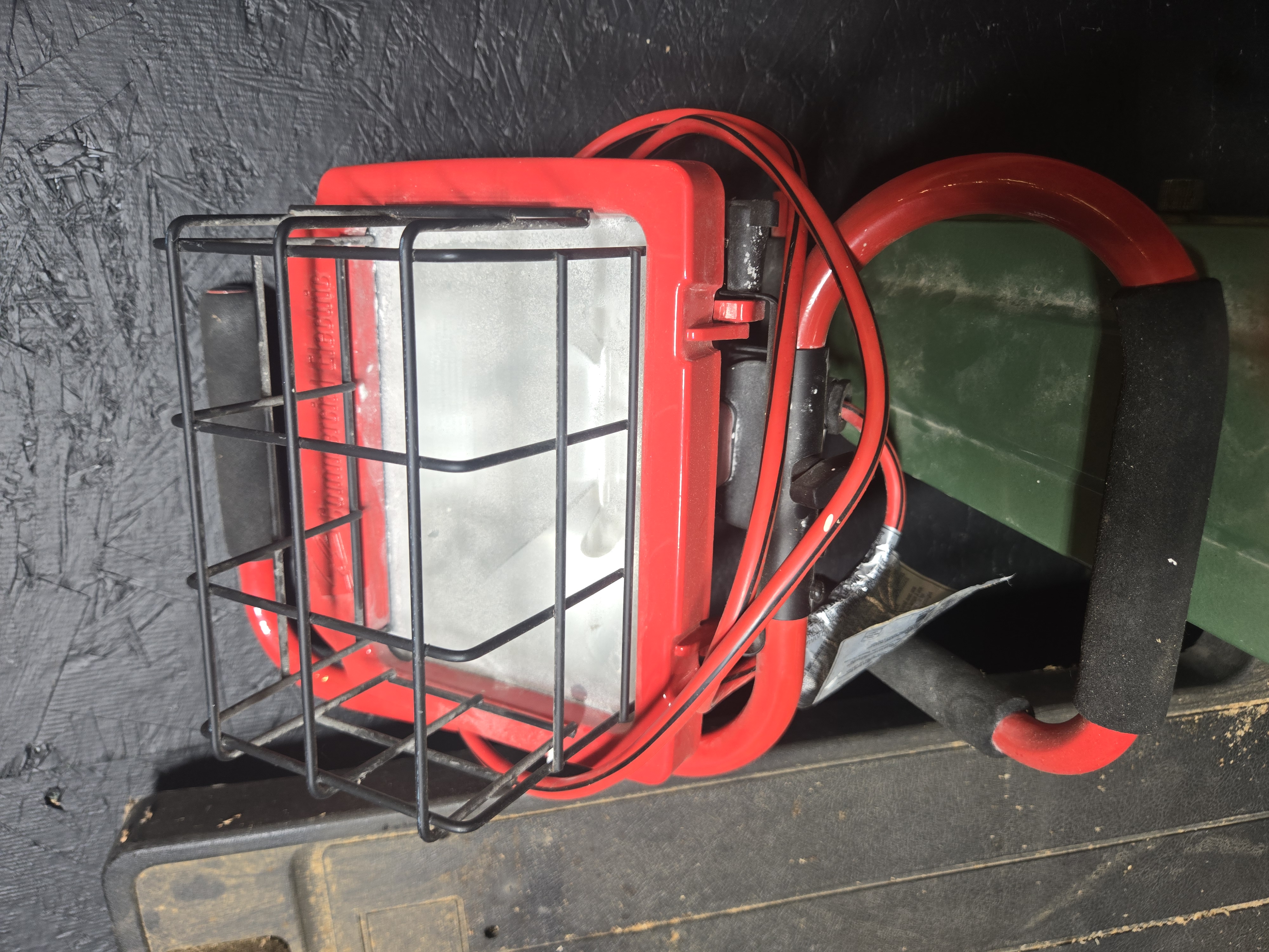 An Assortment of Workshop Power Tools, Equipment, and Portable Lighting