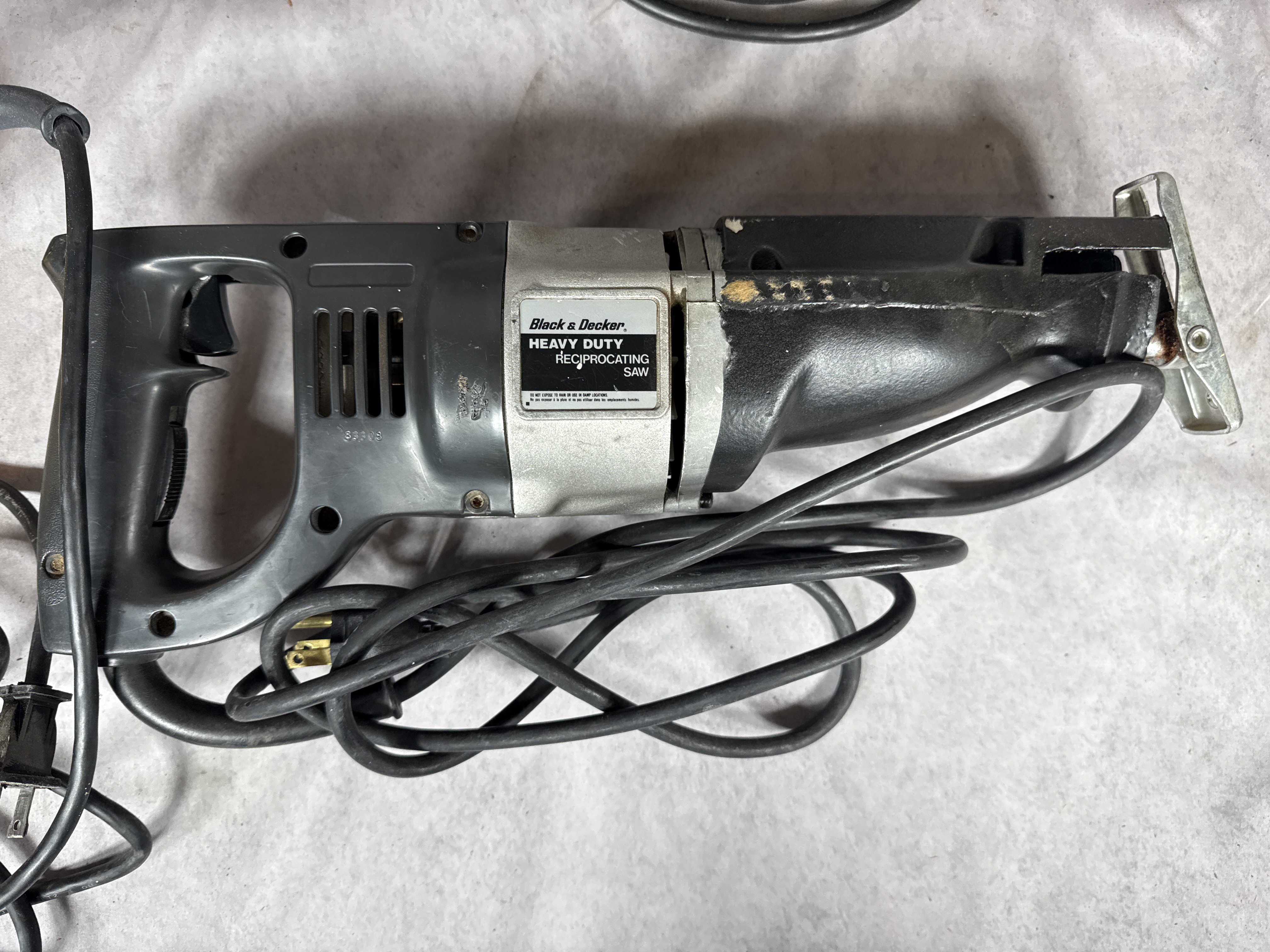 A Collection of Corded Woodworking and Demolition Power Tools