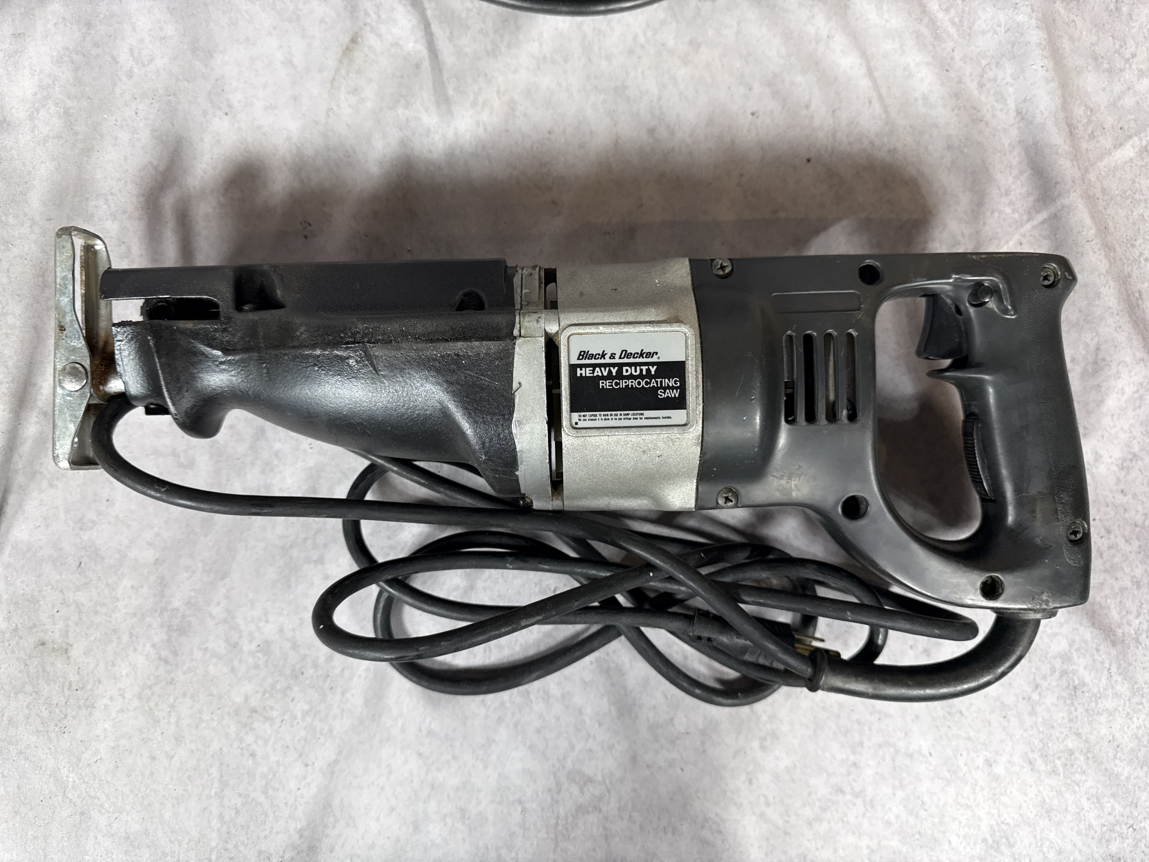 A Collection of Corded Woodworking and Demolition Power Tools