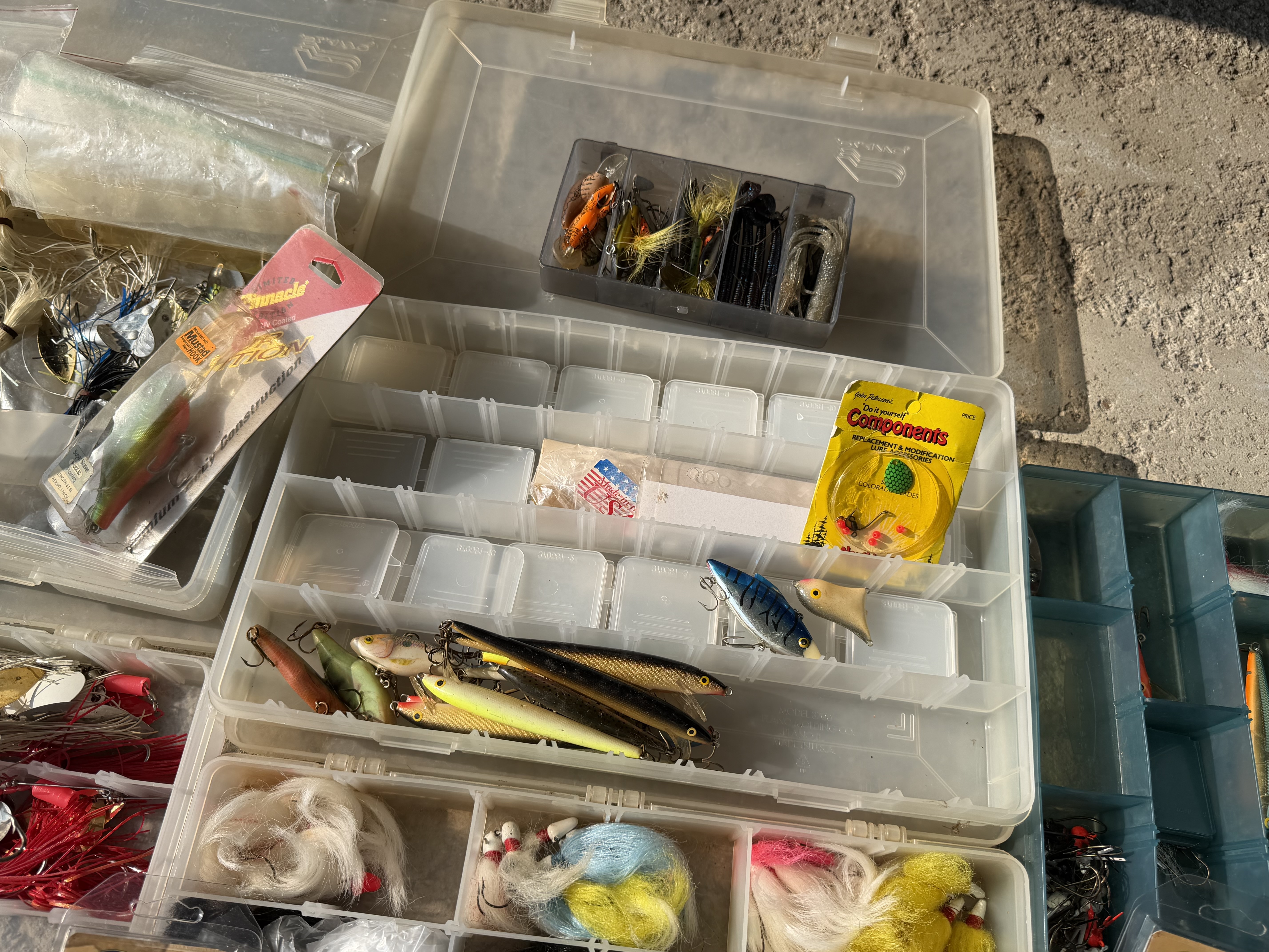 An Assortment of Freshwater Fishing Lures and Tackle Featuring Z-Man Strike King and Berkley