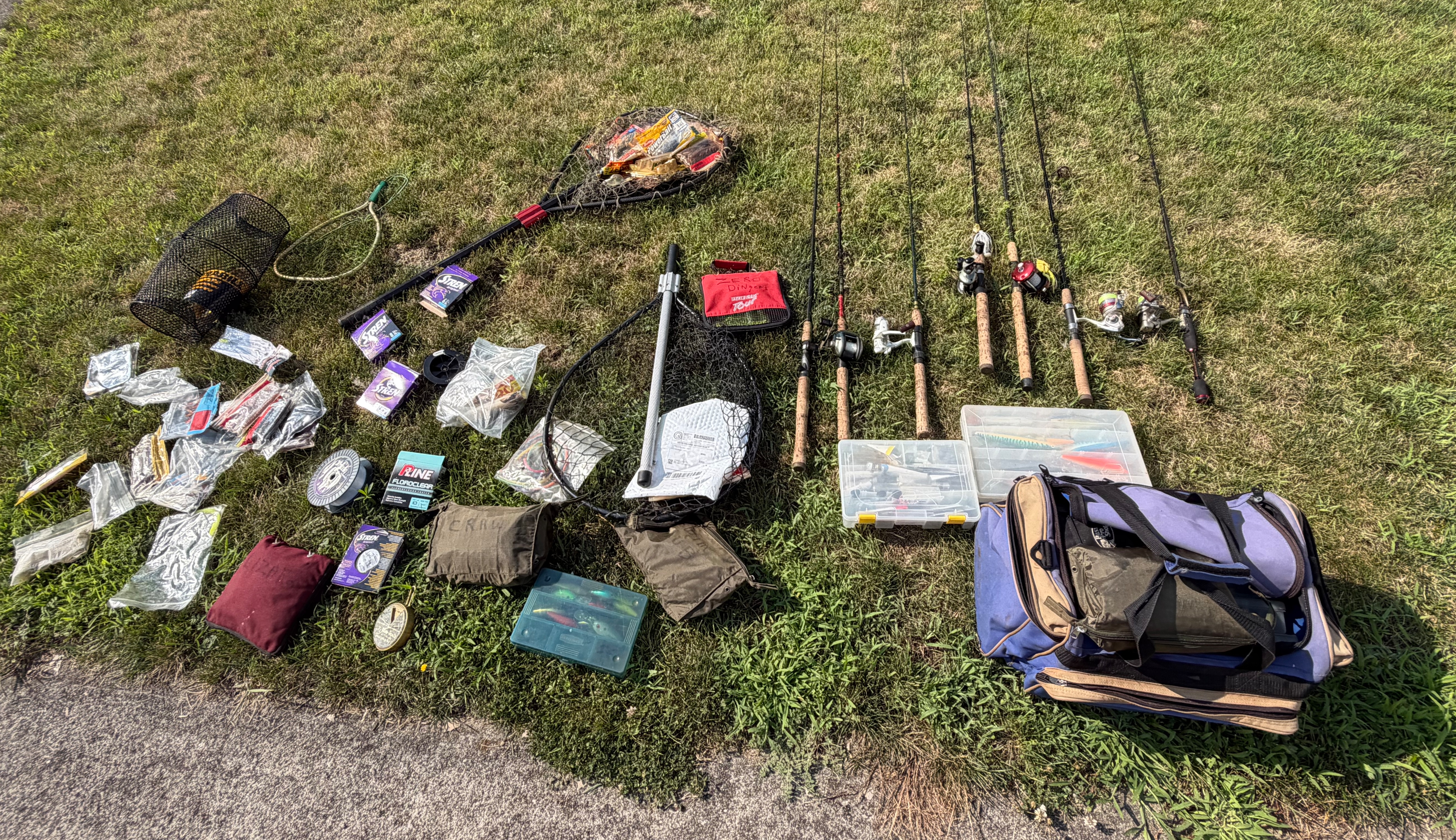 An Assortment of Freshwater Bass Fishing Equipment Including St. Croix and Shimano Rods with Shimano and Abu Garcia Reels