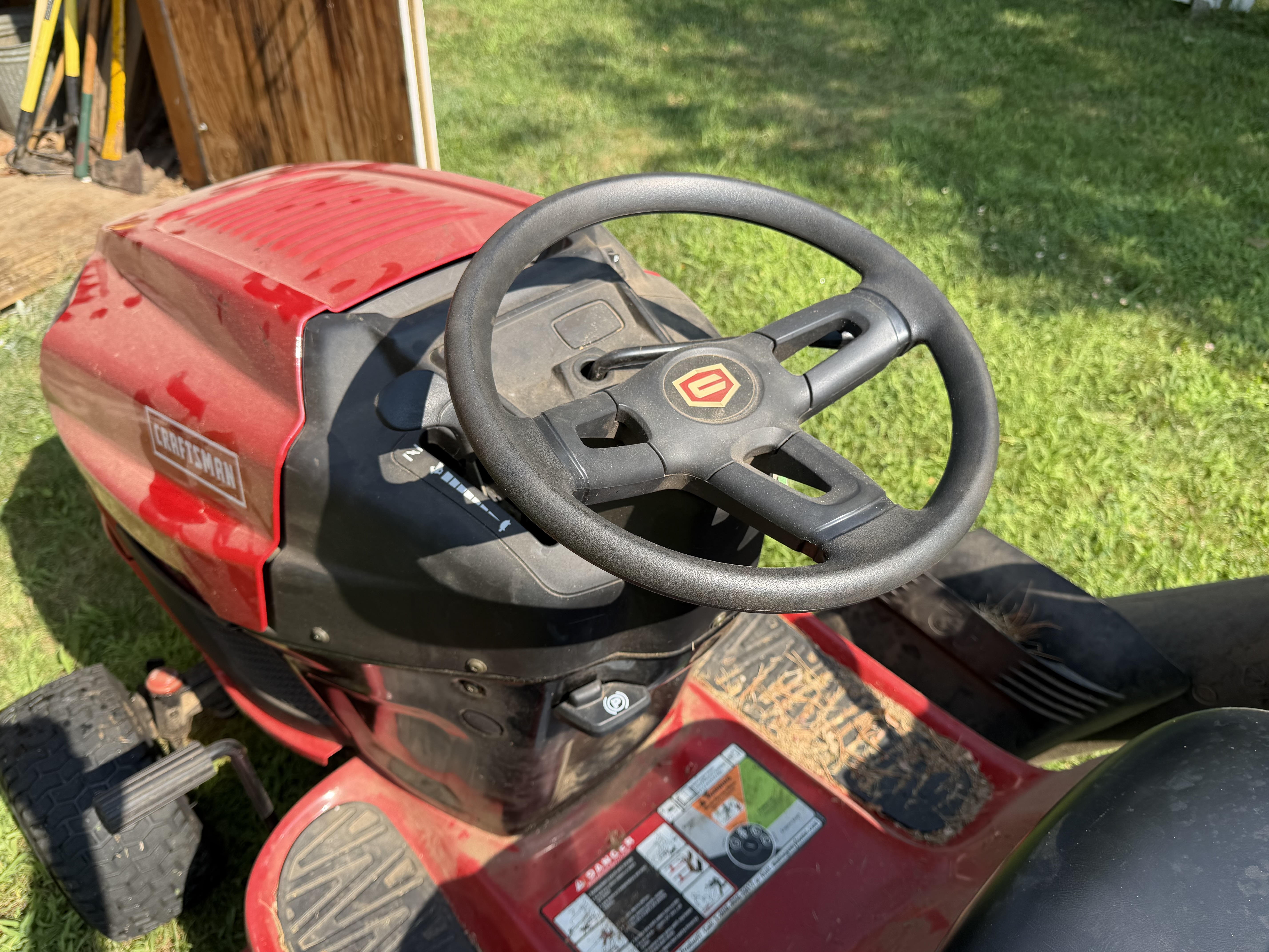 Craftsman T2200 Riding Lawn Mower with Bagger and Aerator