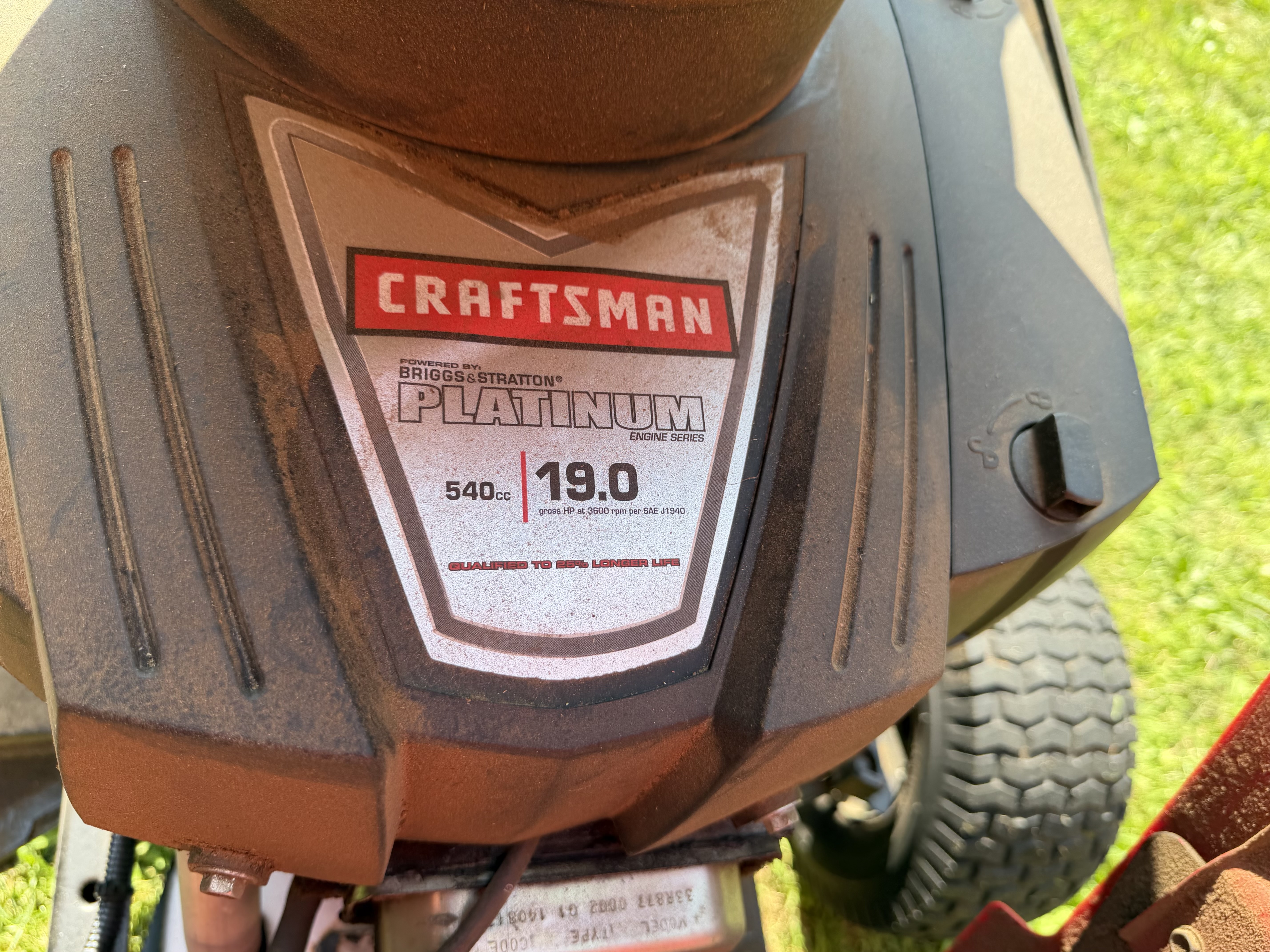 Craftsman T2200 Riding Lawn Mower with Bagger and Aerator