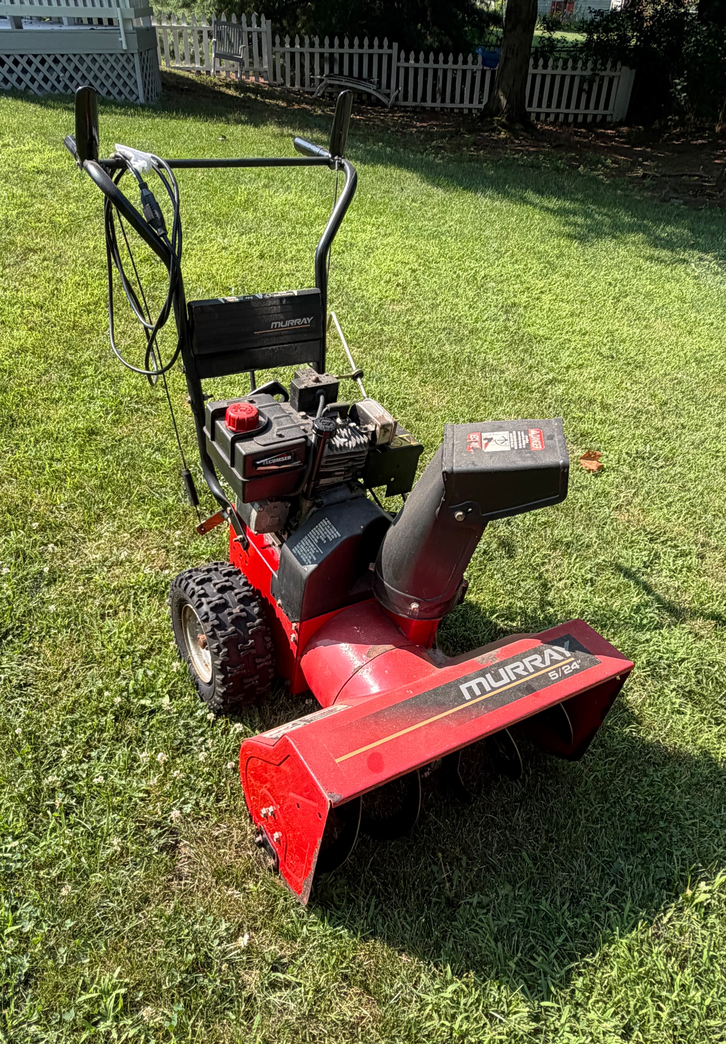 Murray Model 624508X4 5/24 Two-Stage Walk-Behind Snow Blower