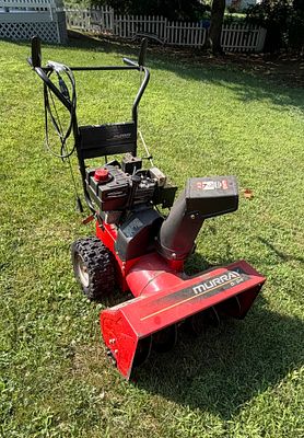 Murray Model 624508X4 5/24 Two-Stage Walk-Behind Snow Blower. This is a Murray two-stage 