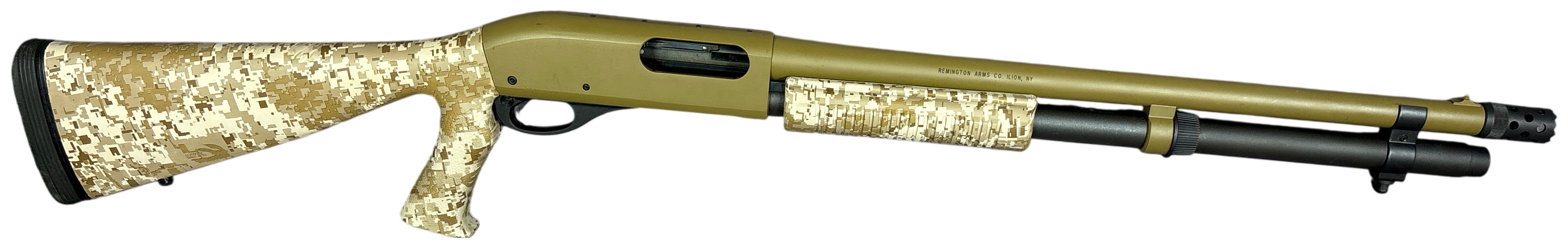 ** Remington 870 Tactical Desert Recon Pump Action Shotgun 12 Gauge with 18.5 Inch Barrel