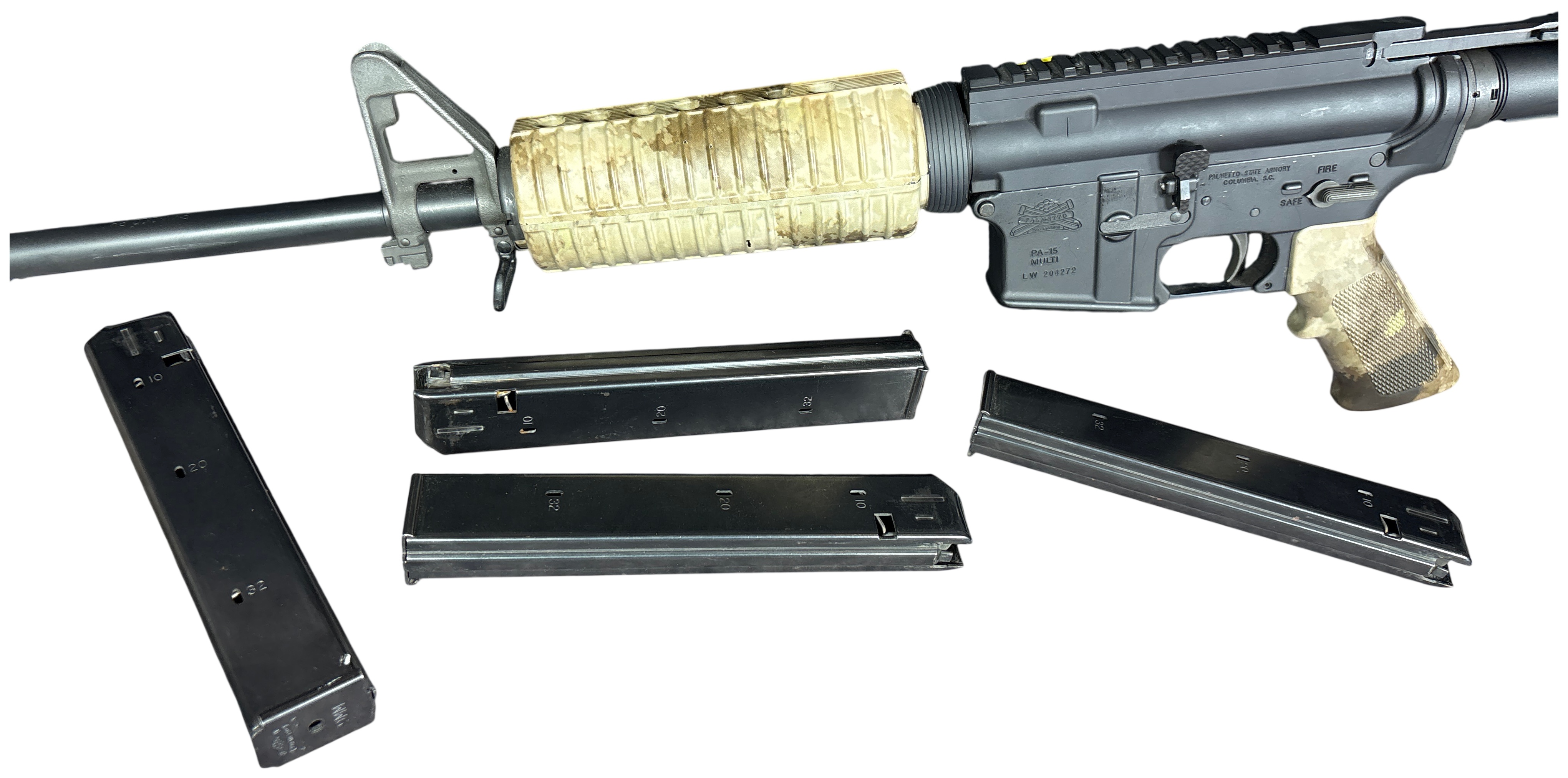 ** Palmetto State Armory PA-15 Multi Semi-Automatic Rifle 9mm with 18 Inch Barrel
