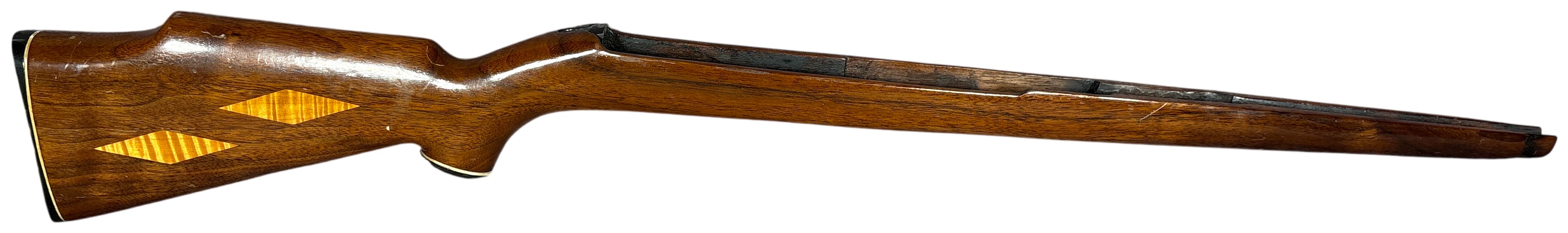Bishop Custom Walnut Bolt Action Rifle Stock with Maple Inlays