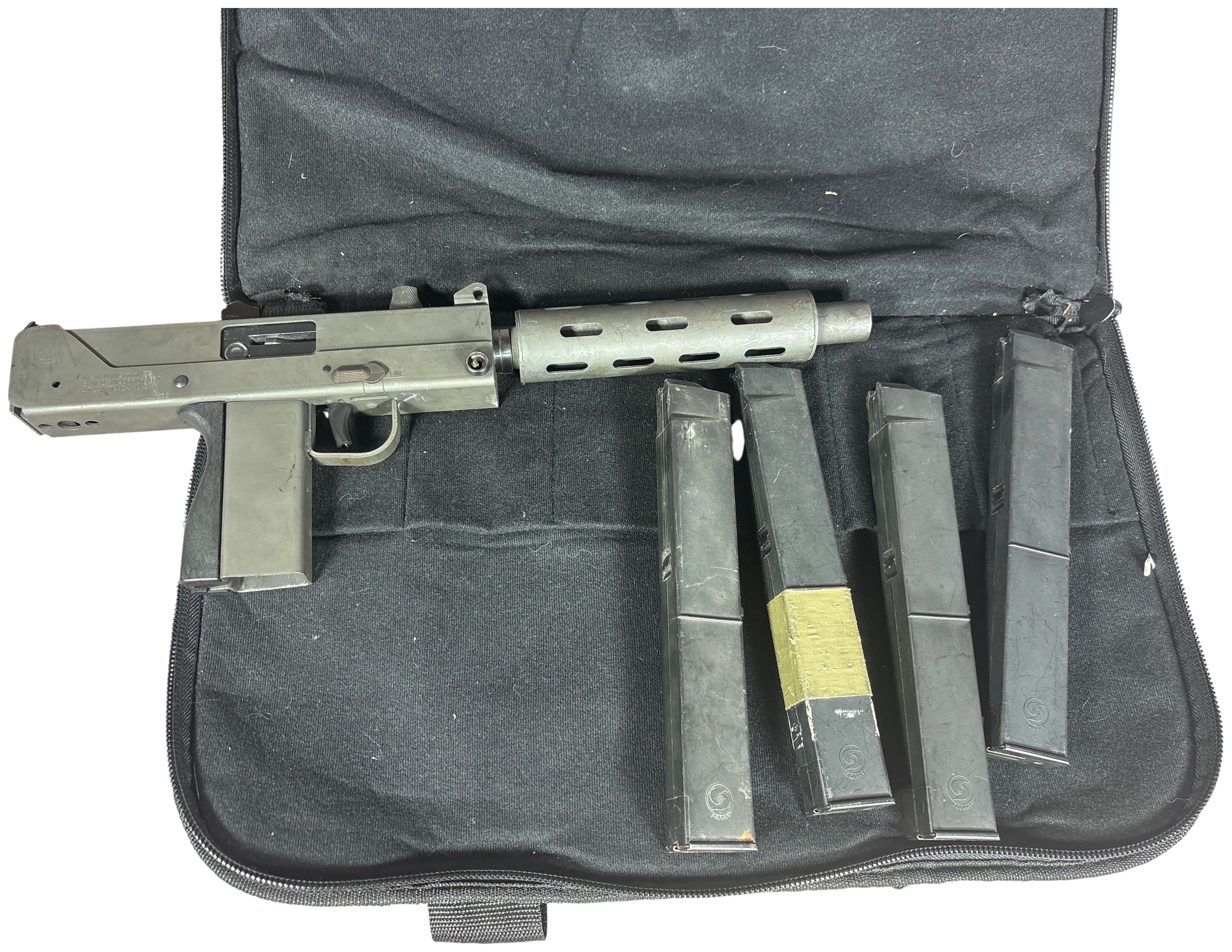 ** SWD Incorporated M-11/NINEmm Semi-Automatic Pistol 9mm with 11.5 Inch Barrel with Extension