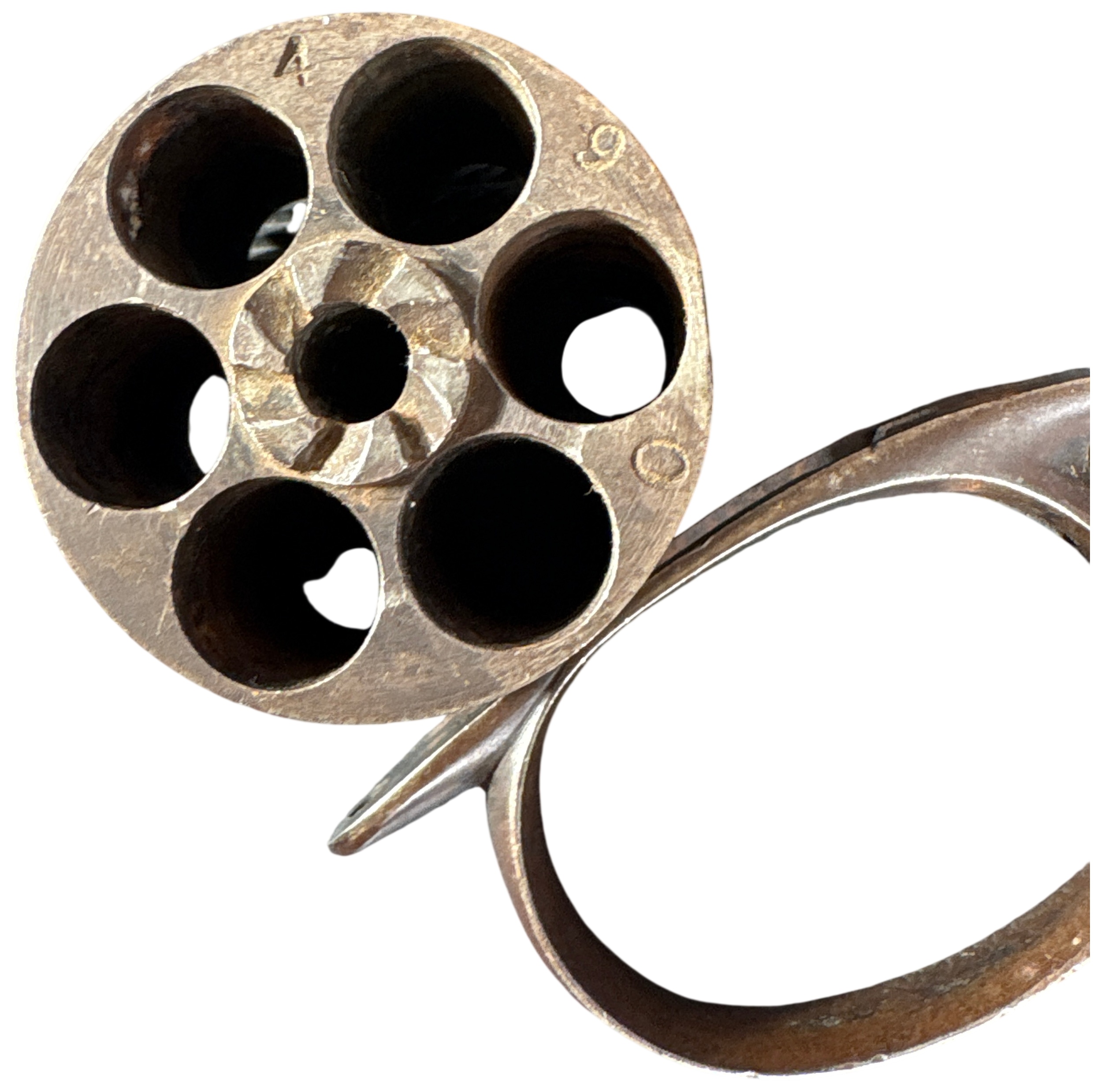 * Disassembled P. Webley and Son Top-Break Revolver Serial Number 12470