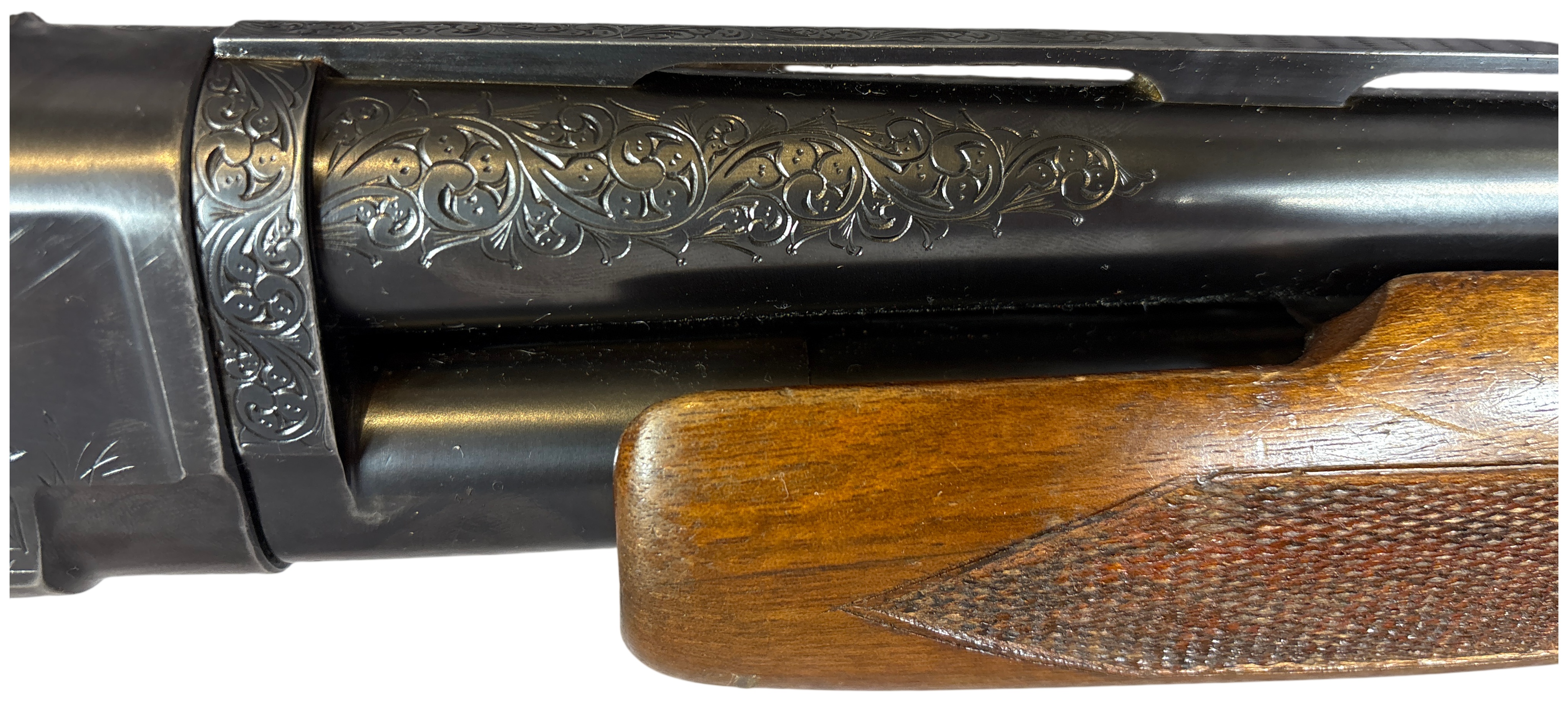 * Engraved Winchester Model 12 Pump Action Shotgun 12 Gauge with 27.25 Inch Barrel 1948