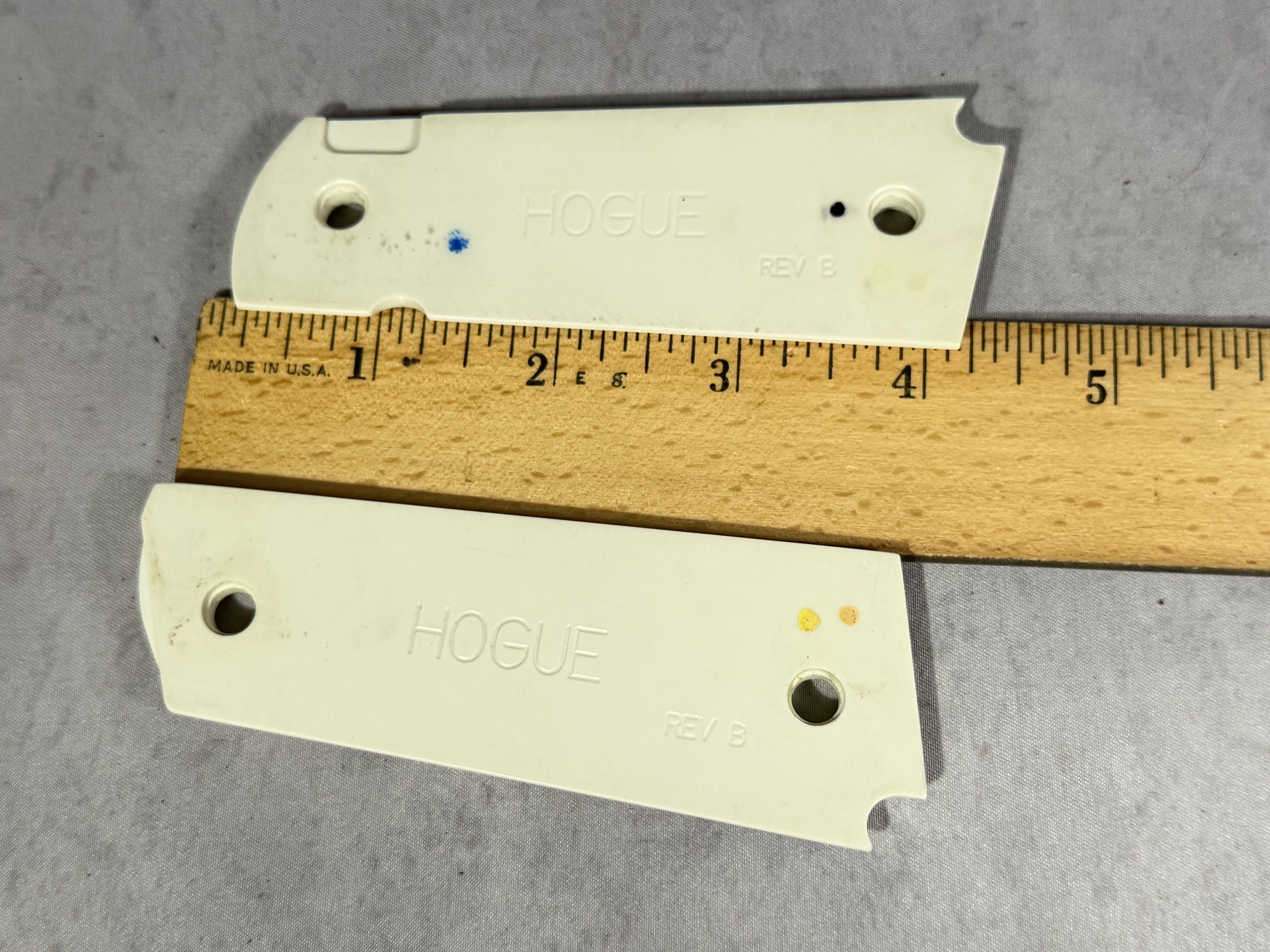 A Pair of Hogue Scrimshaw Polymer Grim Reaper 1911 Grips