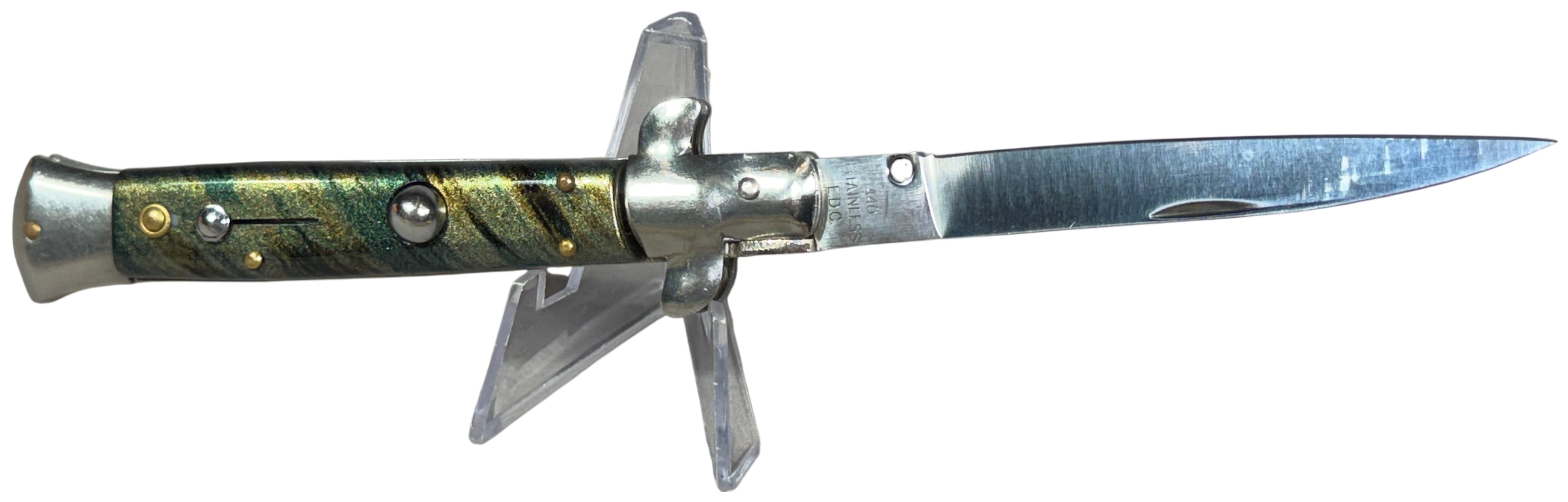EDC 440 Stainless Steel Italian Style Automatic Stiletto Knife
