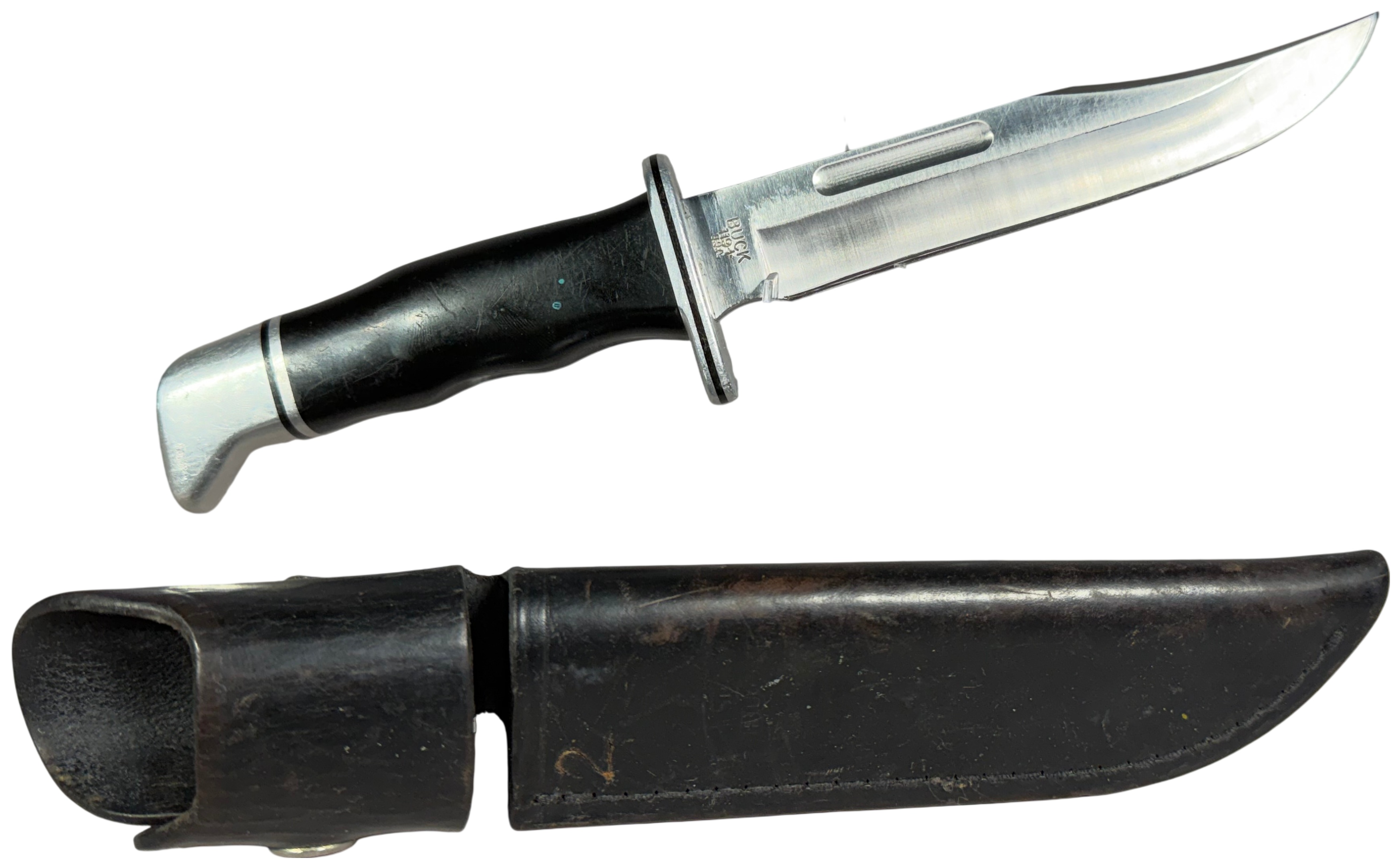 Buck Model 119 Special Fixed Blade Knife with Sheath 1991