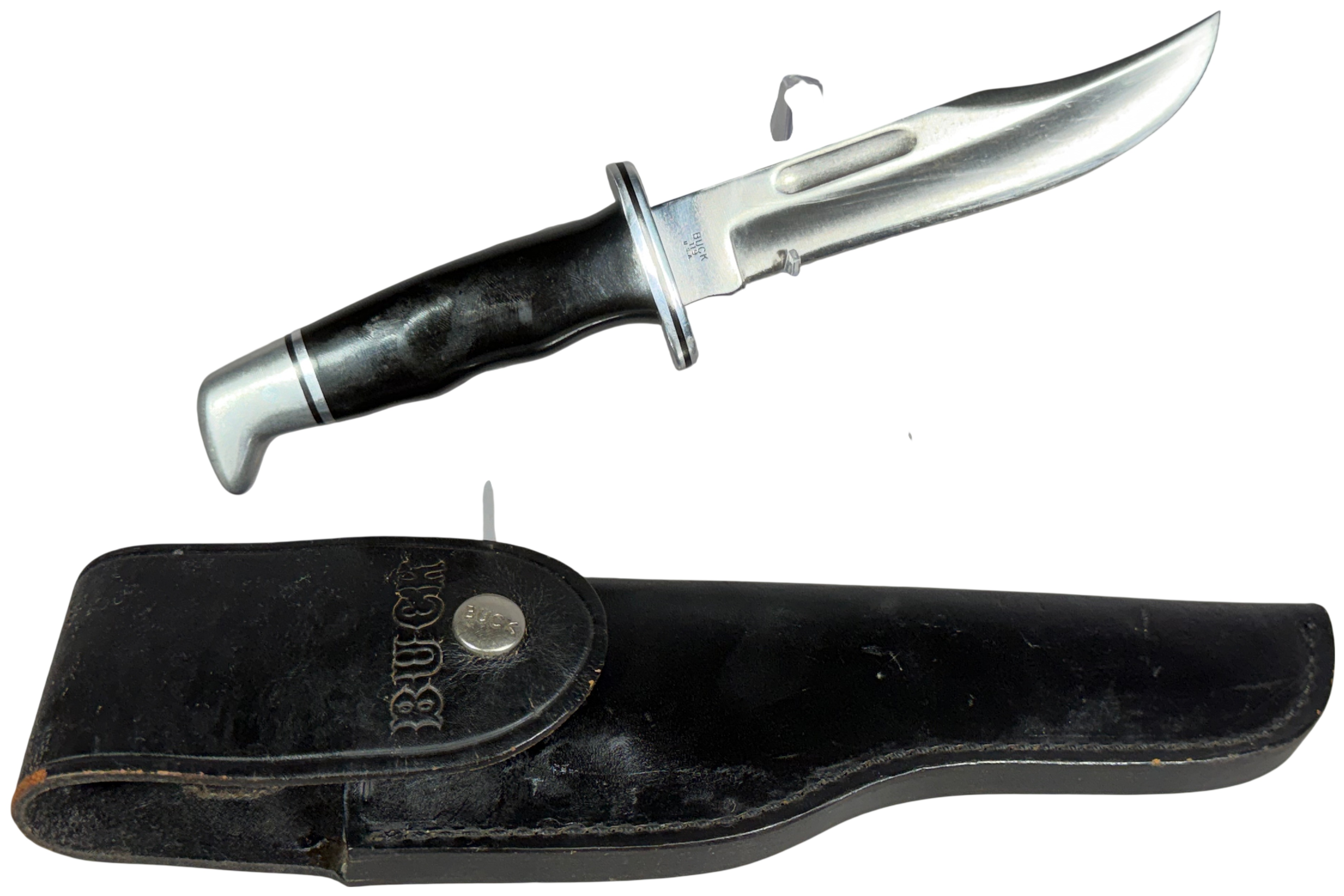 Vintage Buck 119 Special Hunting Knife with Leather Sheath