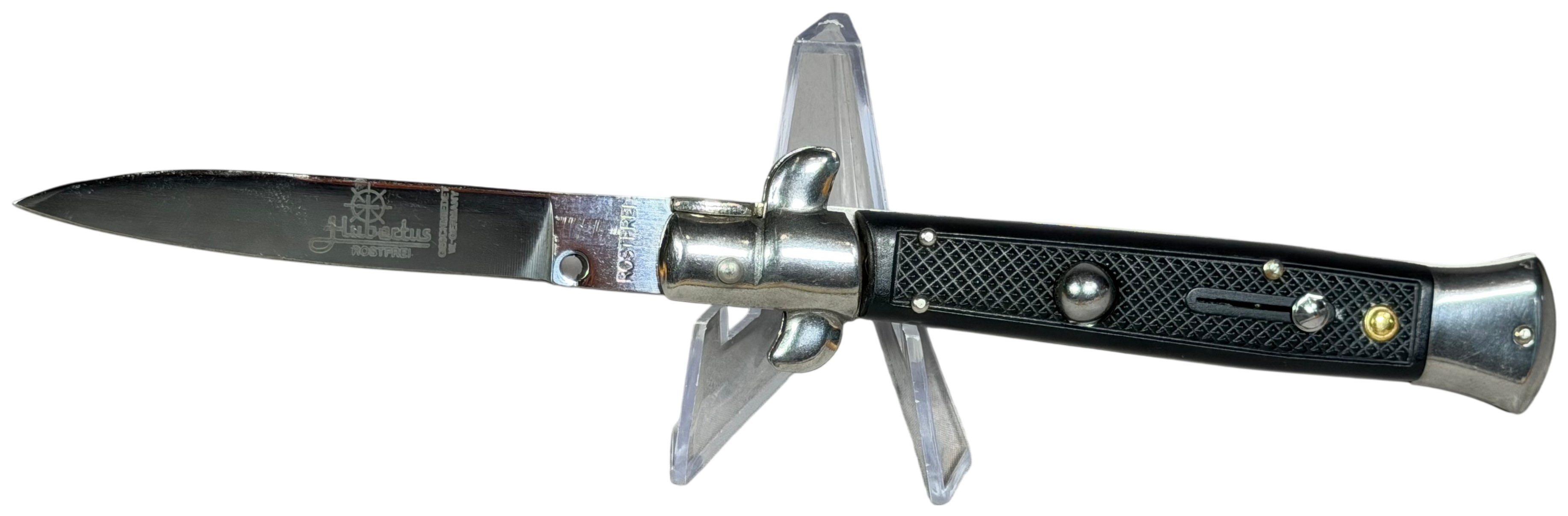 Hubertus Solingen West German Automatic Stiletto Folding Knife