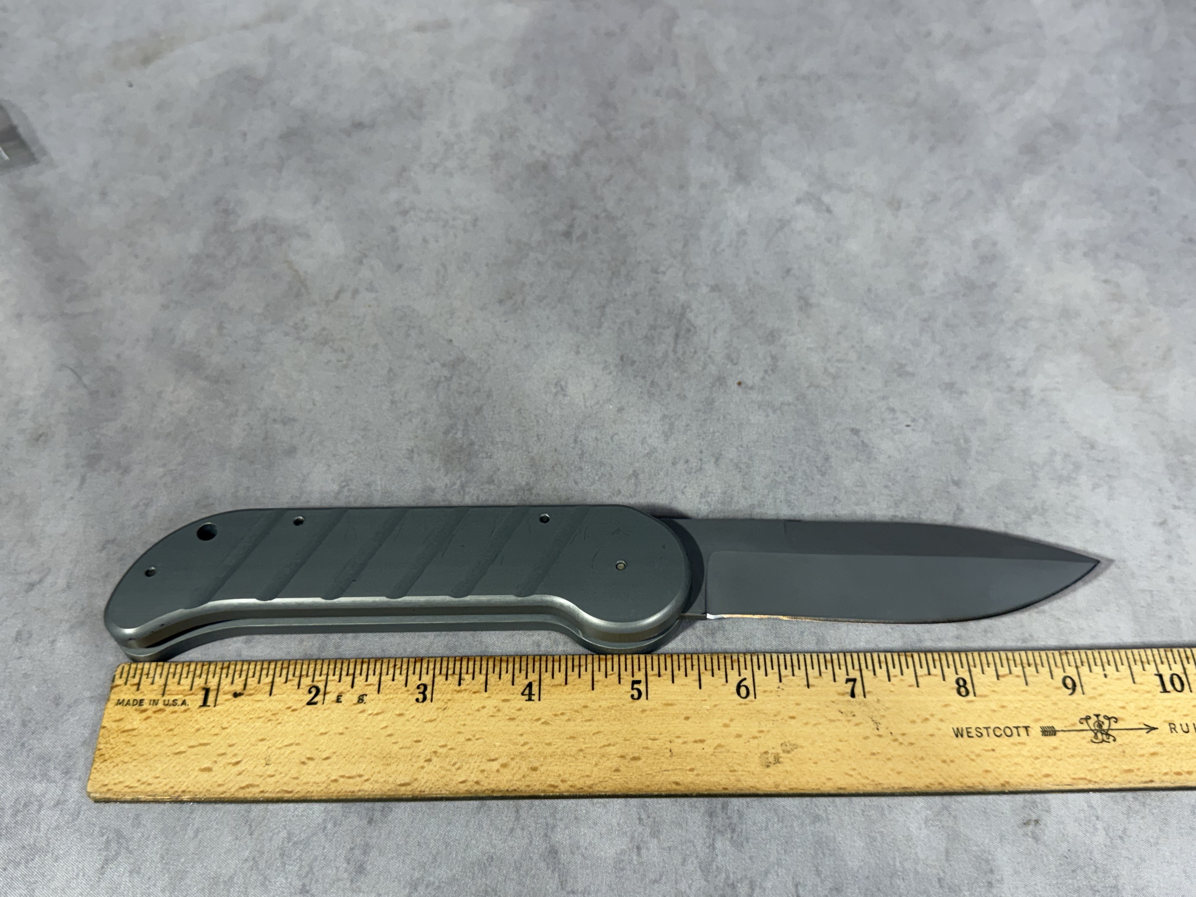 Sterile Navy SEAL Black Knife Side Opening Automatic Folding Knife