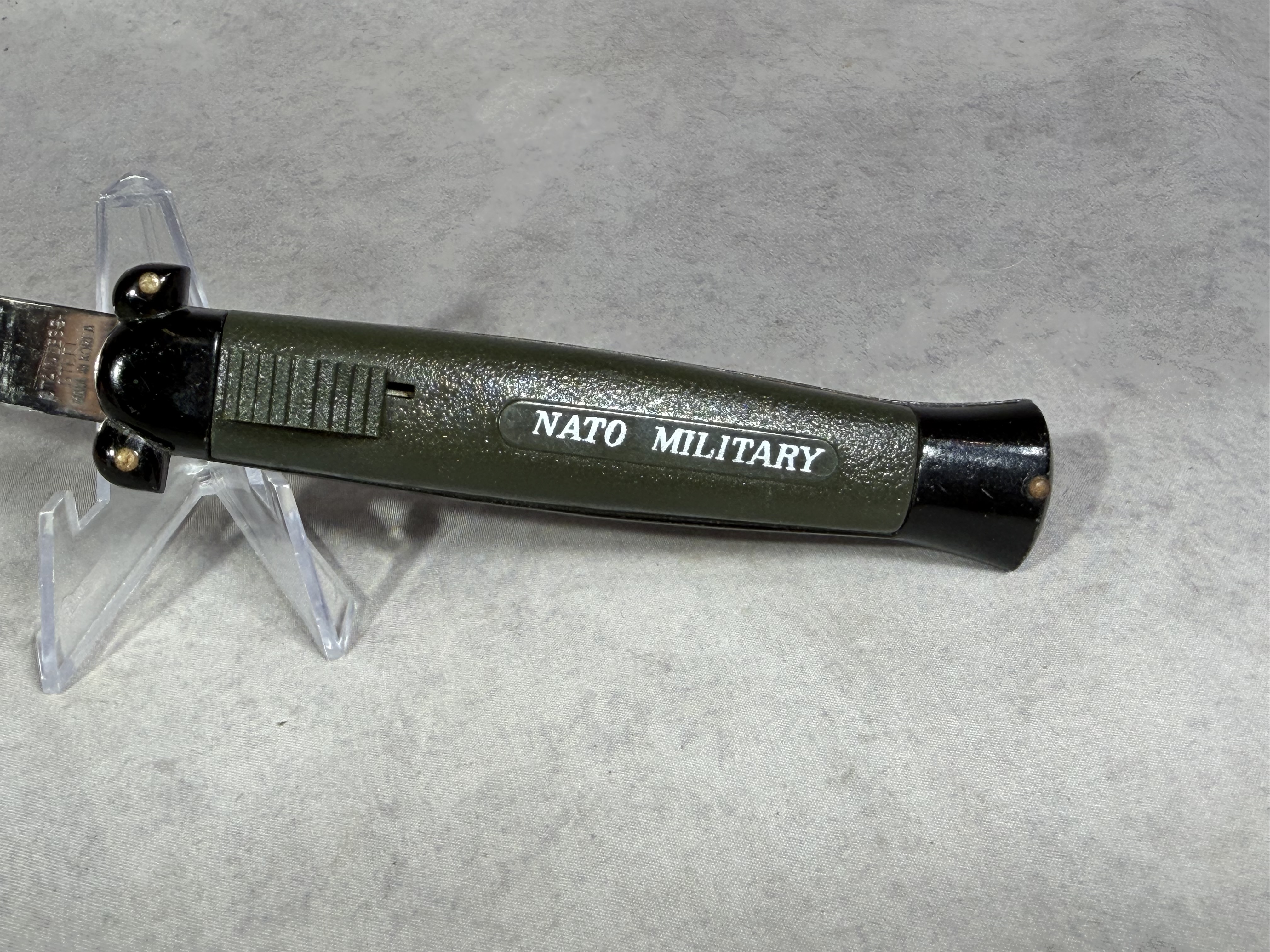 NATO Military Automatic Side-Opening Folding Knife Made in Korea
