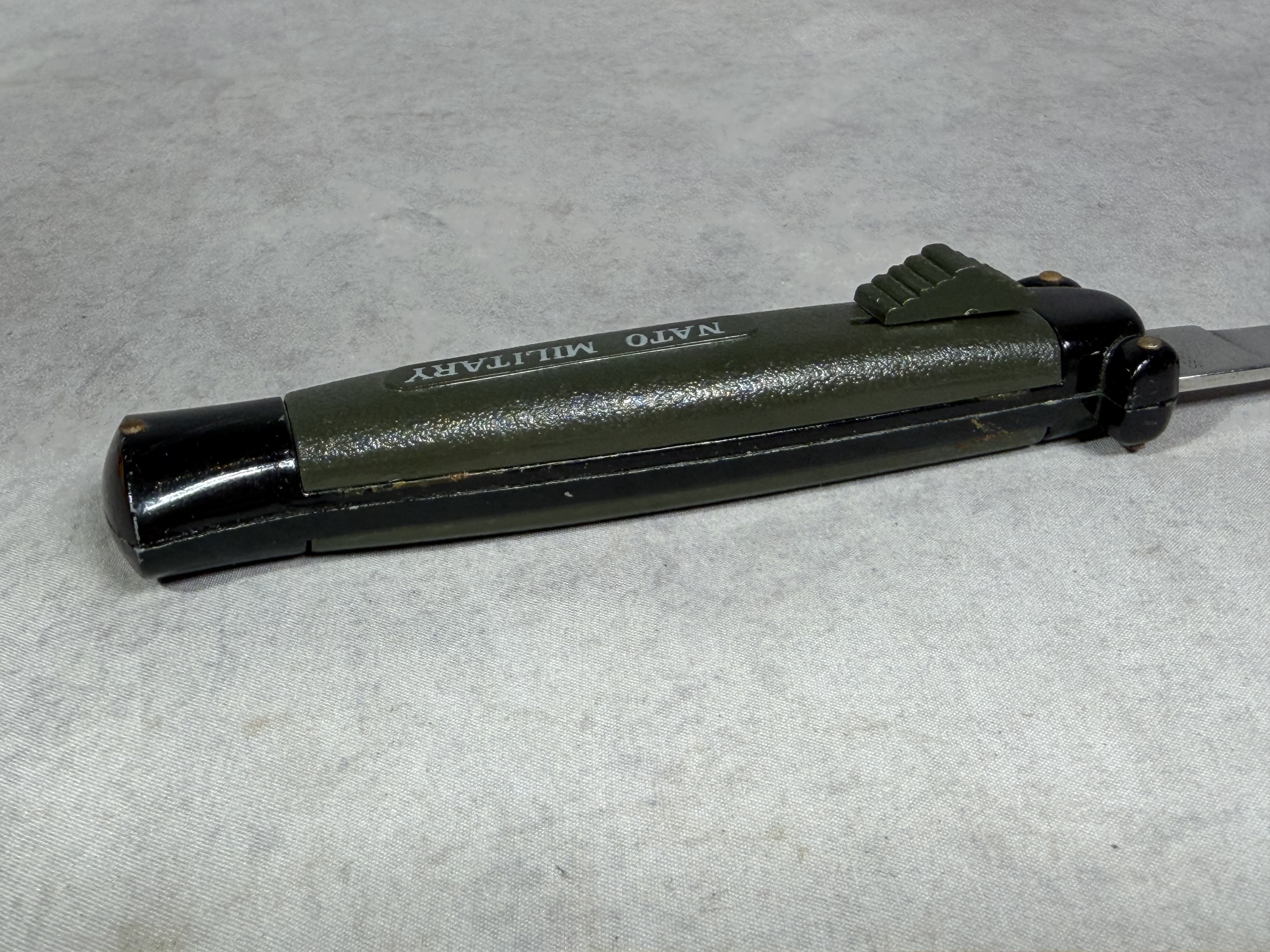 NATO Military Automatic Side-Opening Folding Knife Made in Korea