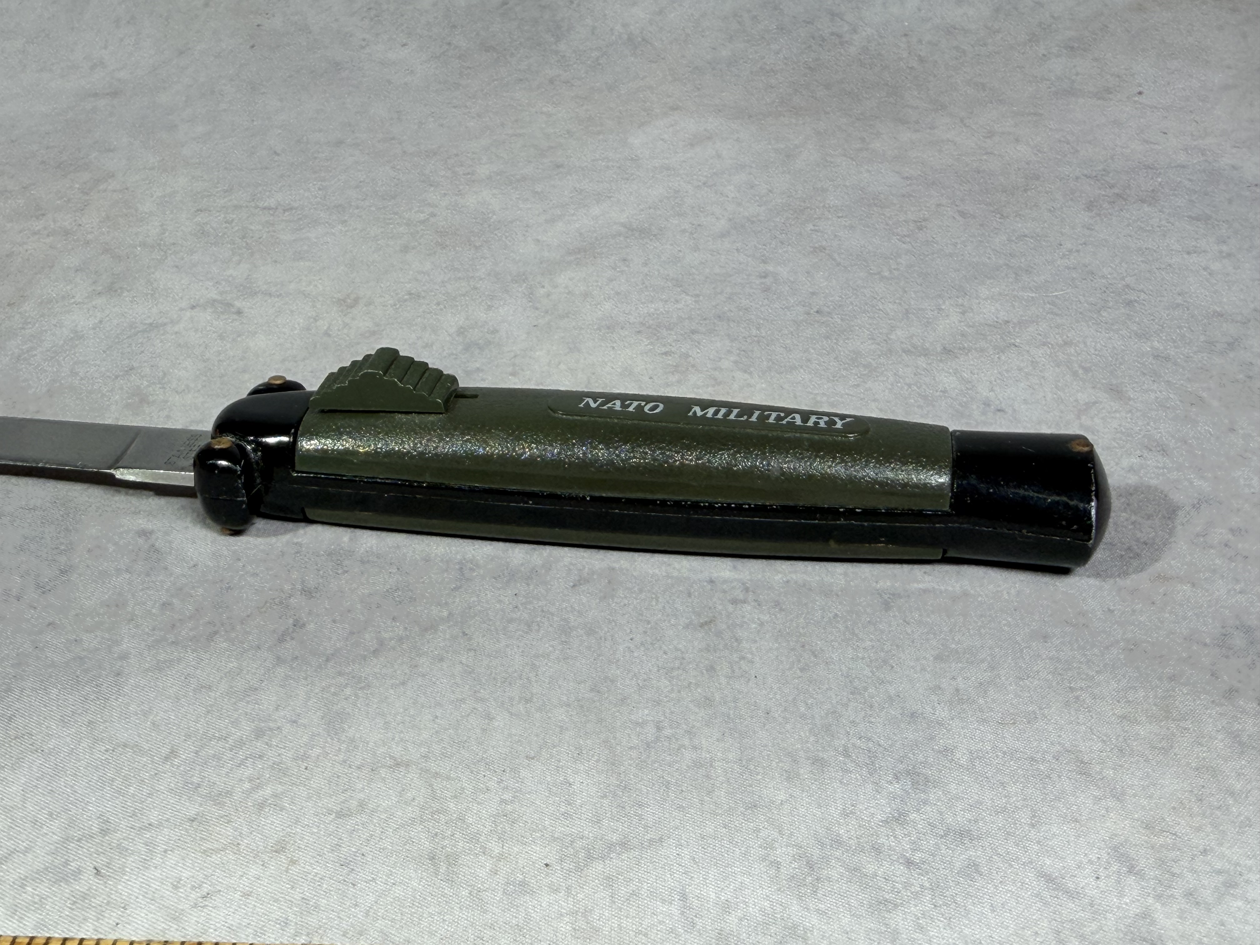 NATO Military Automatic Side-Opening Folding Knife Made in Korea