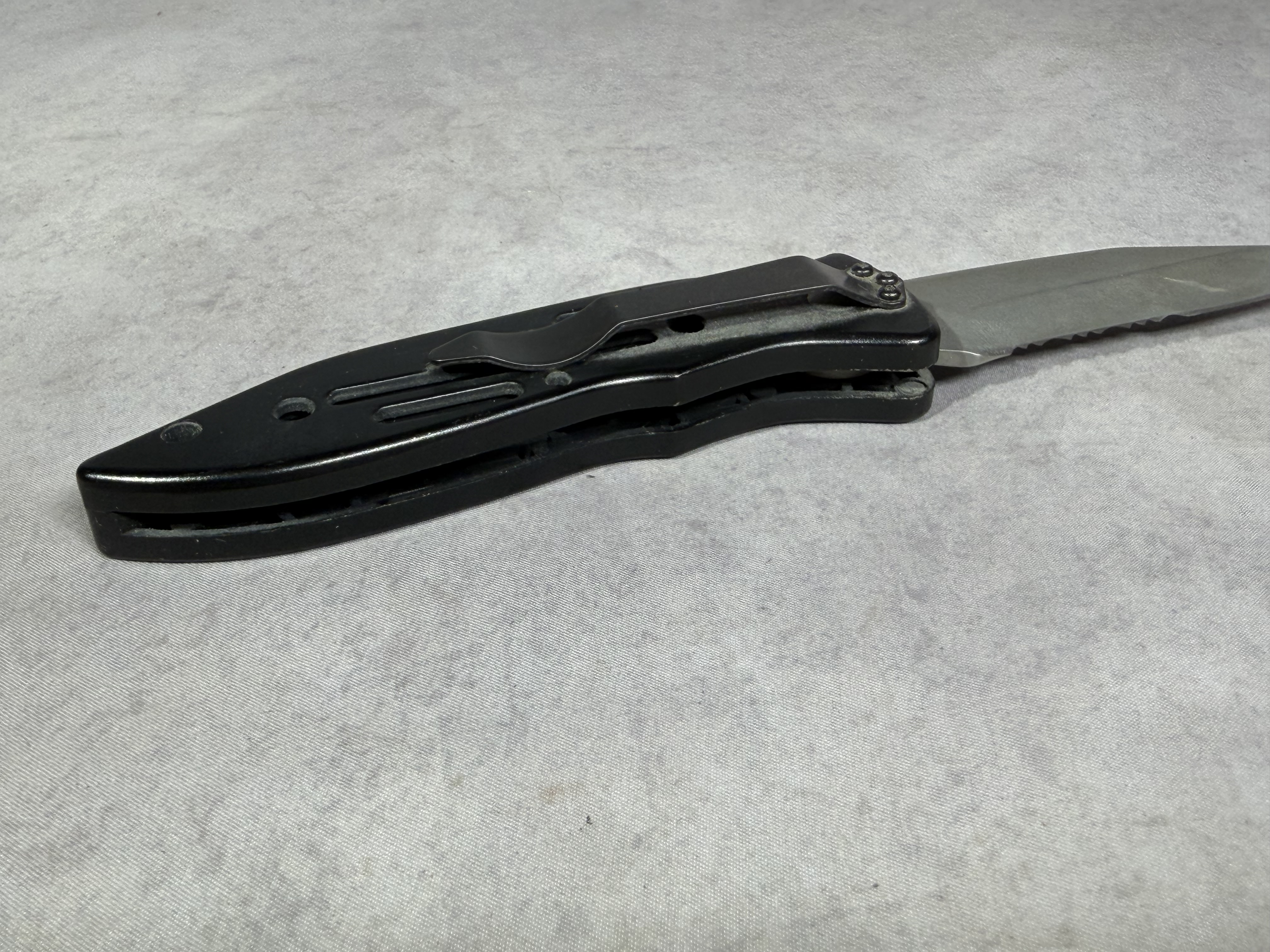 Knife-Tech Automatic Skeletonized Pocket Knife