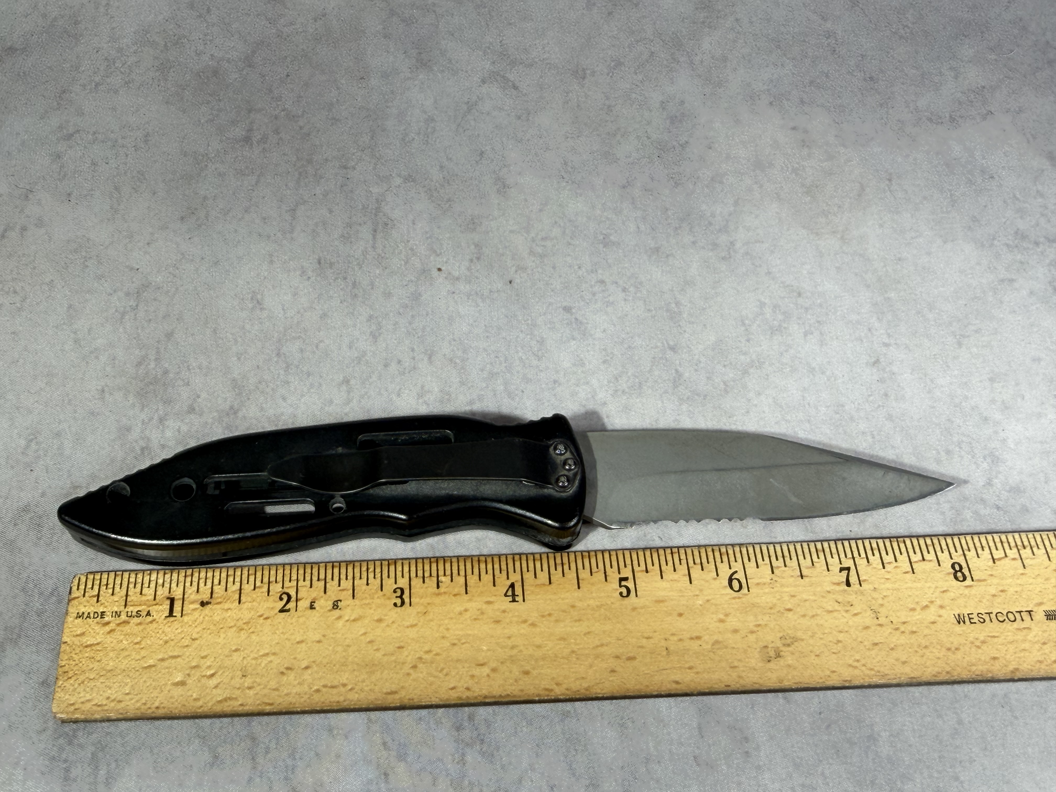Knife-Tech Automatic Skeletonized Pocket Knife