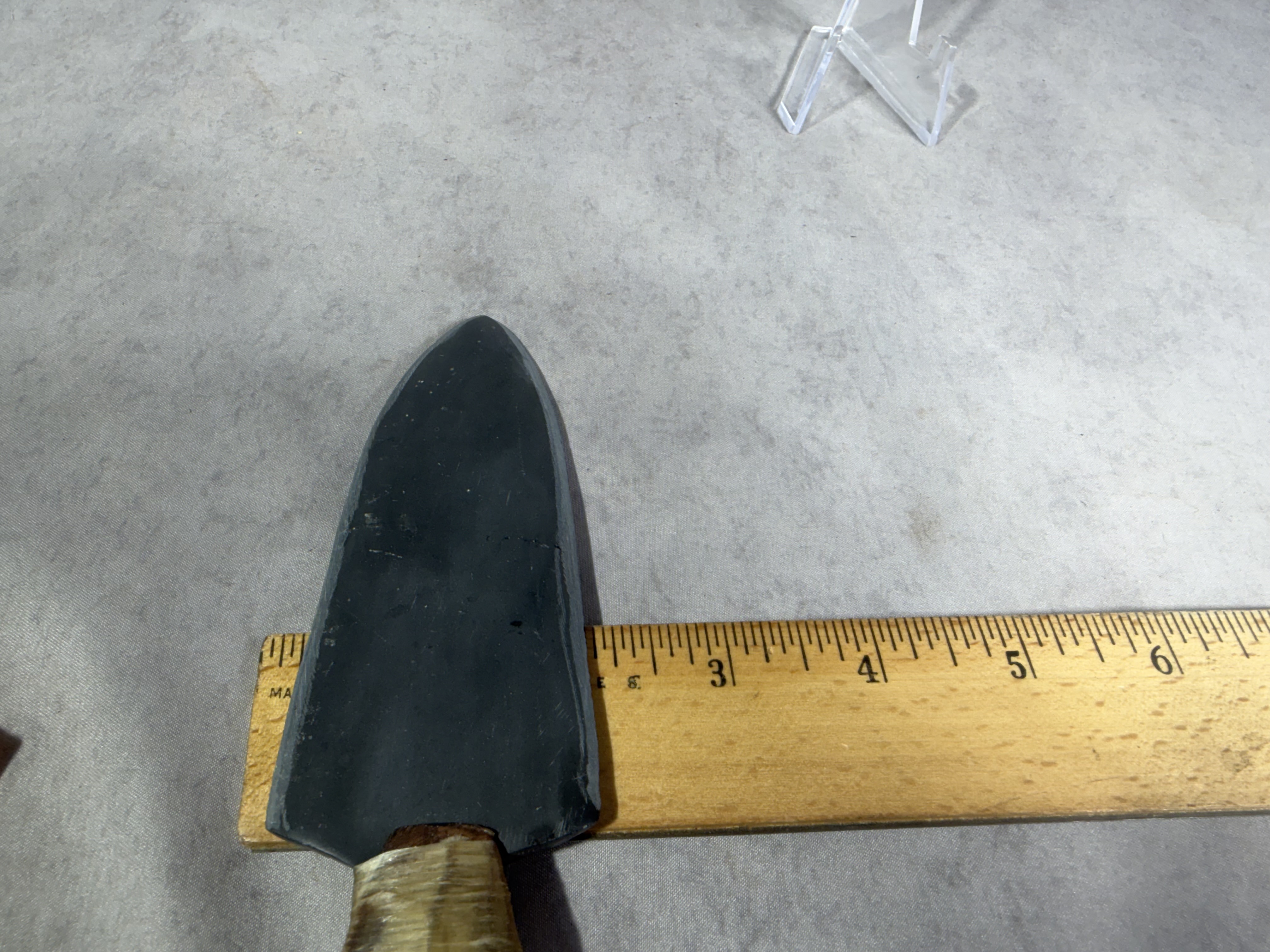 Custom Handcrafted Fixed Blade Utility Knife with Leaf-Shaped Blade and Hardwood Handle