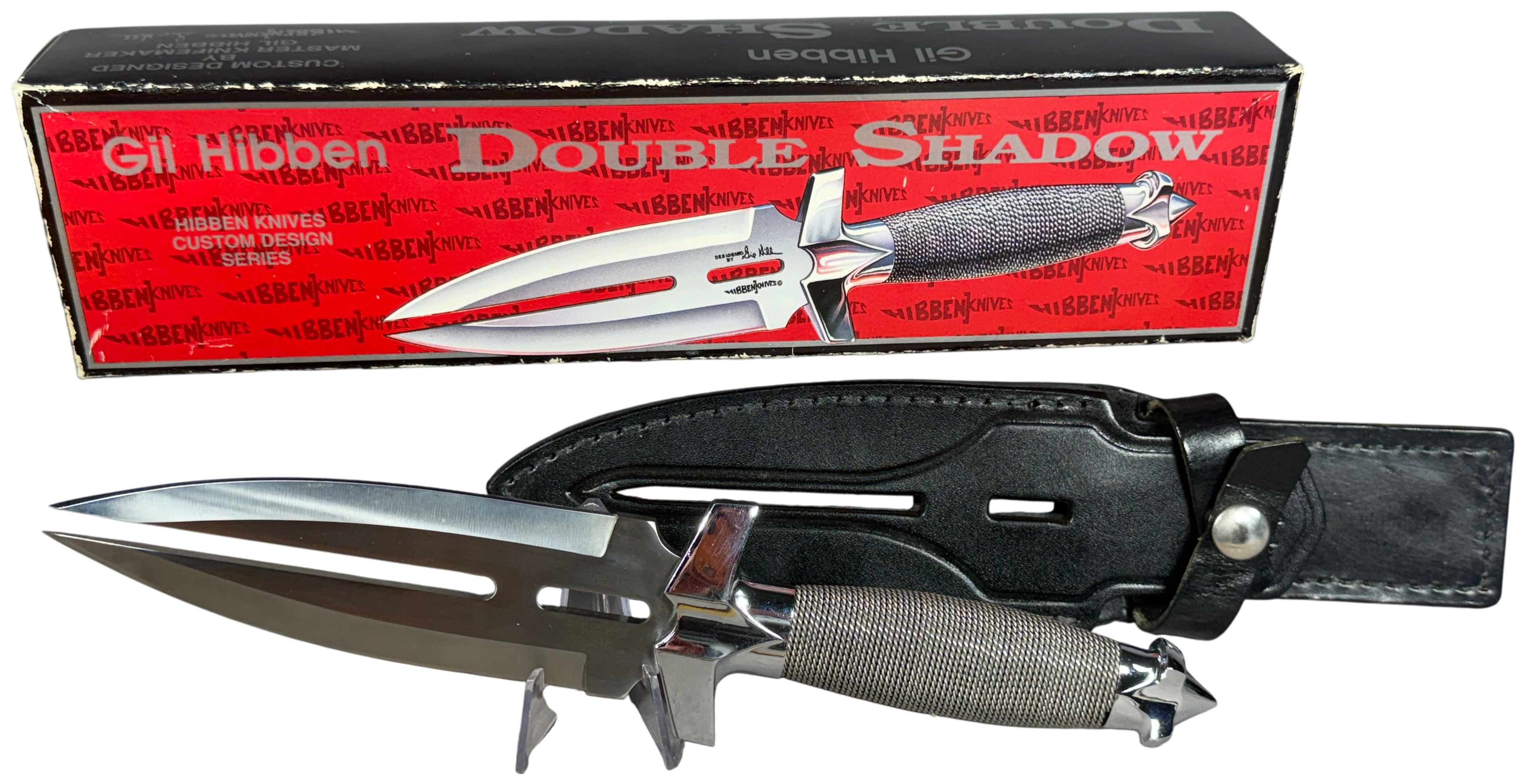 Gil Hibben Double Shadow UC453 United Cutlery Fantasy Dagger with Box and Sheath