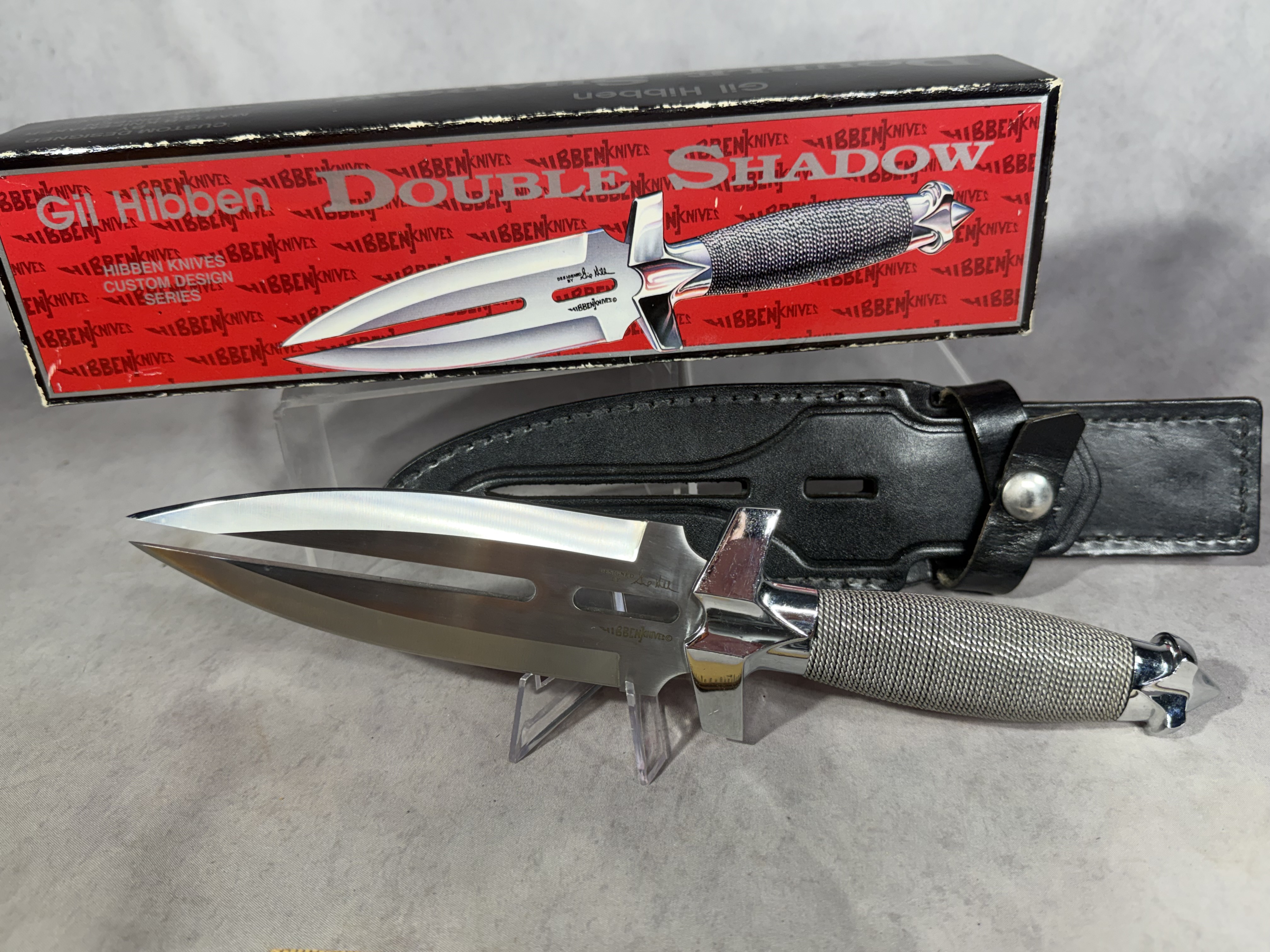 Gil Hibben Double Shadow UC453 United Cutlery Fantasy Dagger with Box and Sheath