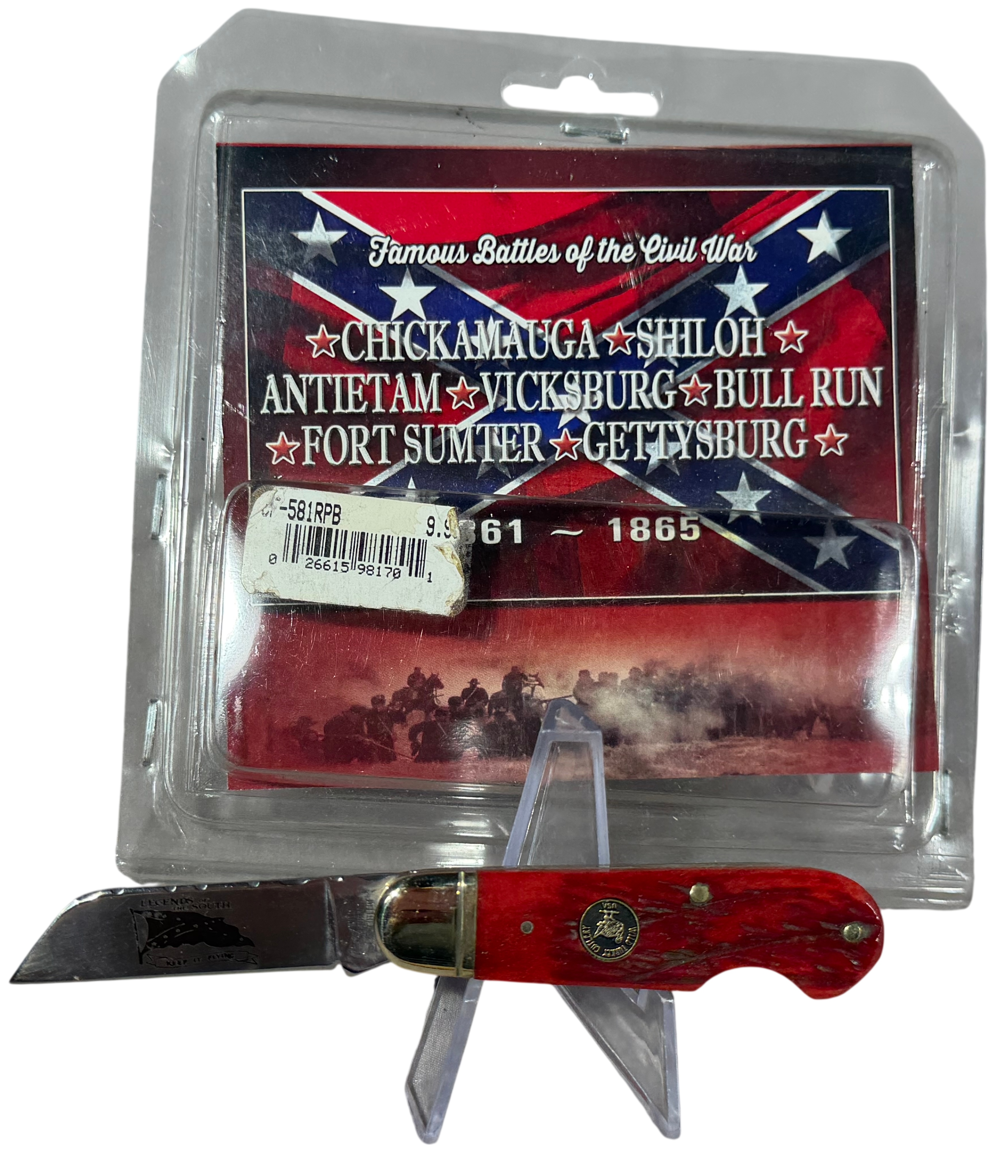 Wild Turkey Cutlery Legends of the South Civil War Commemorative Folding Pocket Knife