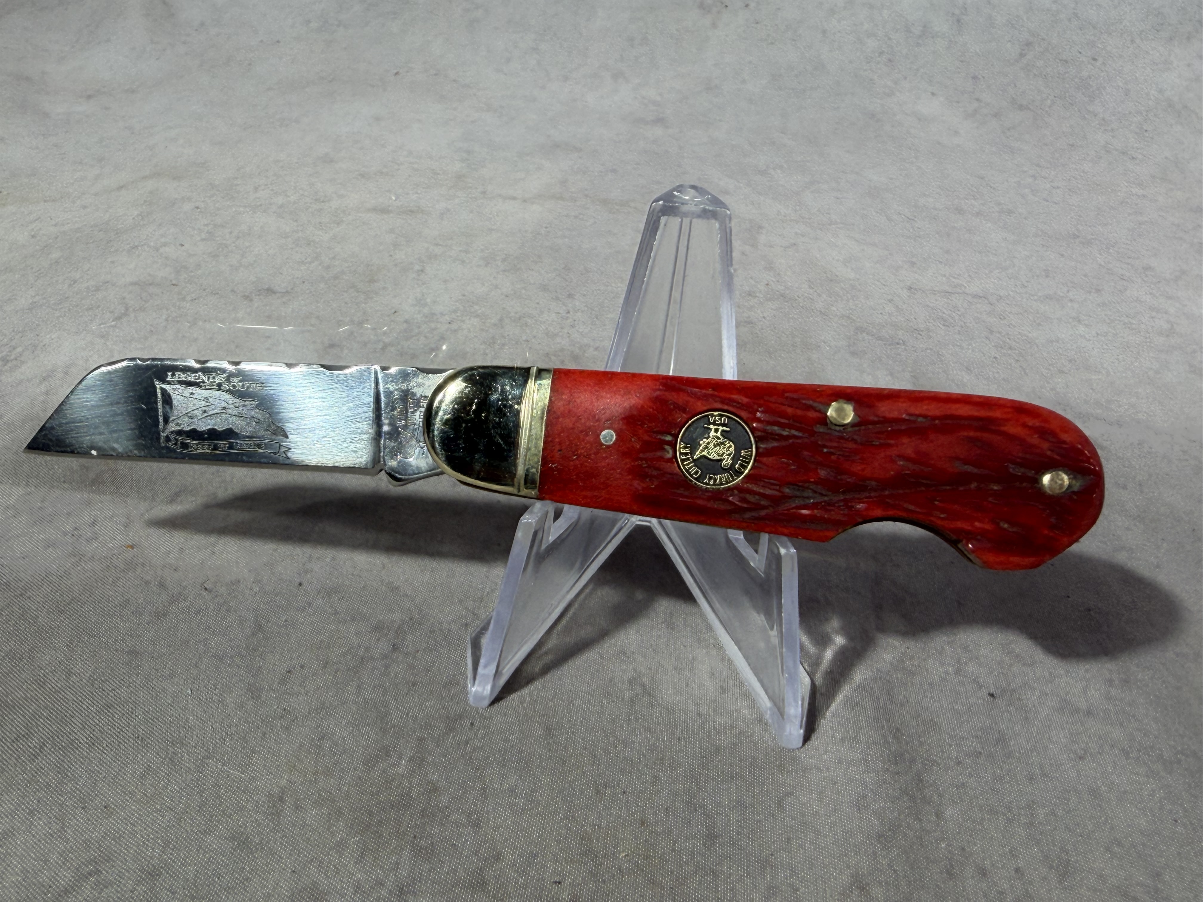 Wild Turkey Cutlery Legends of the South Civil War Commemorative Folding Pocket Knife