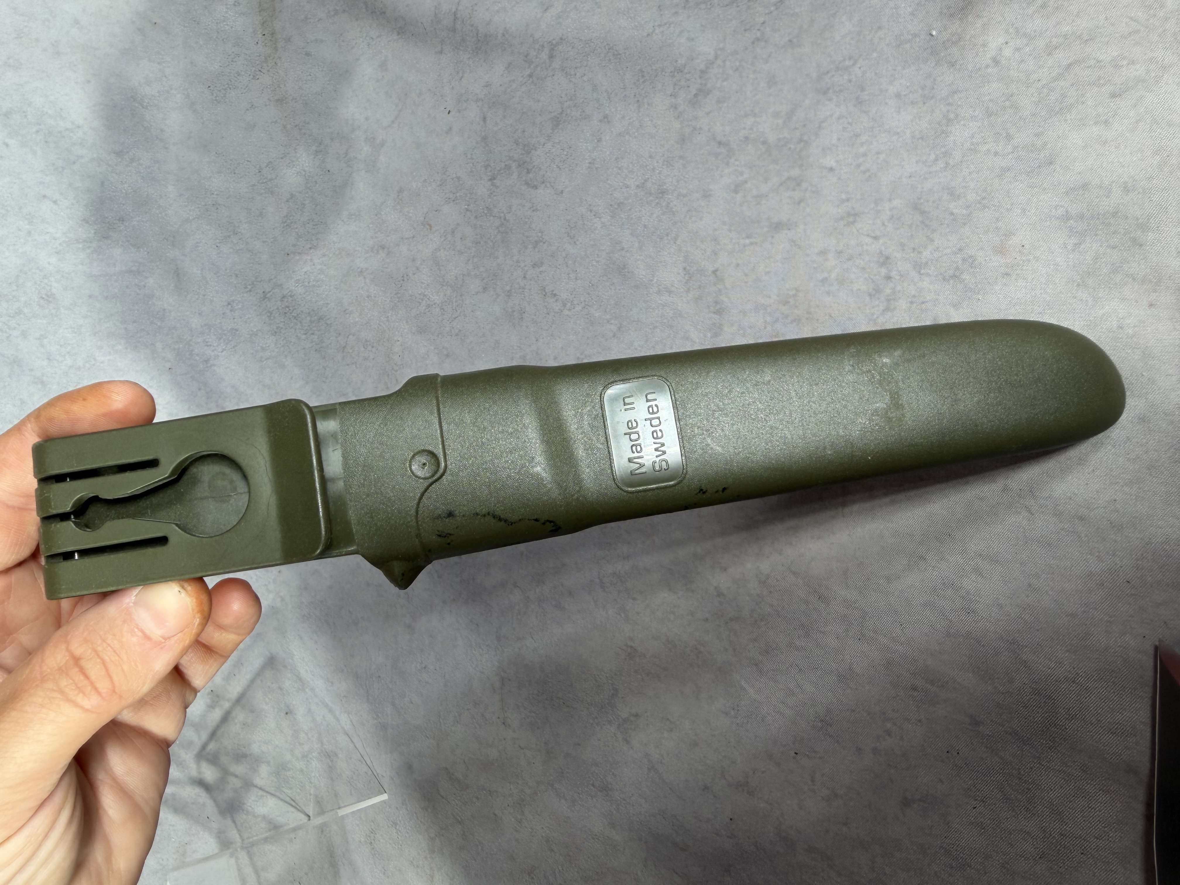 Morakniv Companion MG Carbon Steel Fixed Blade Utility Knife and Sheath
