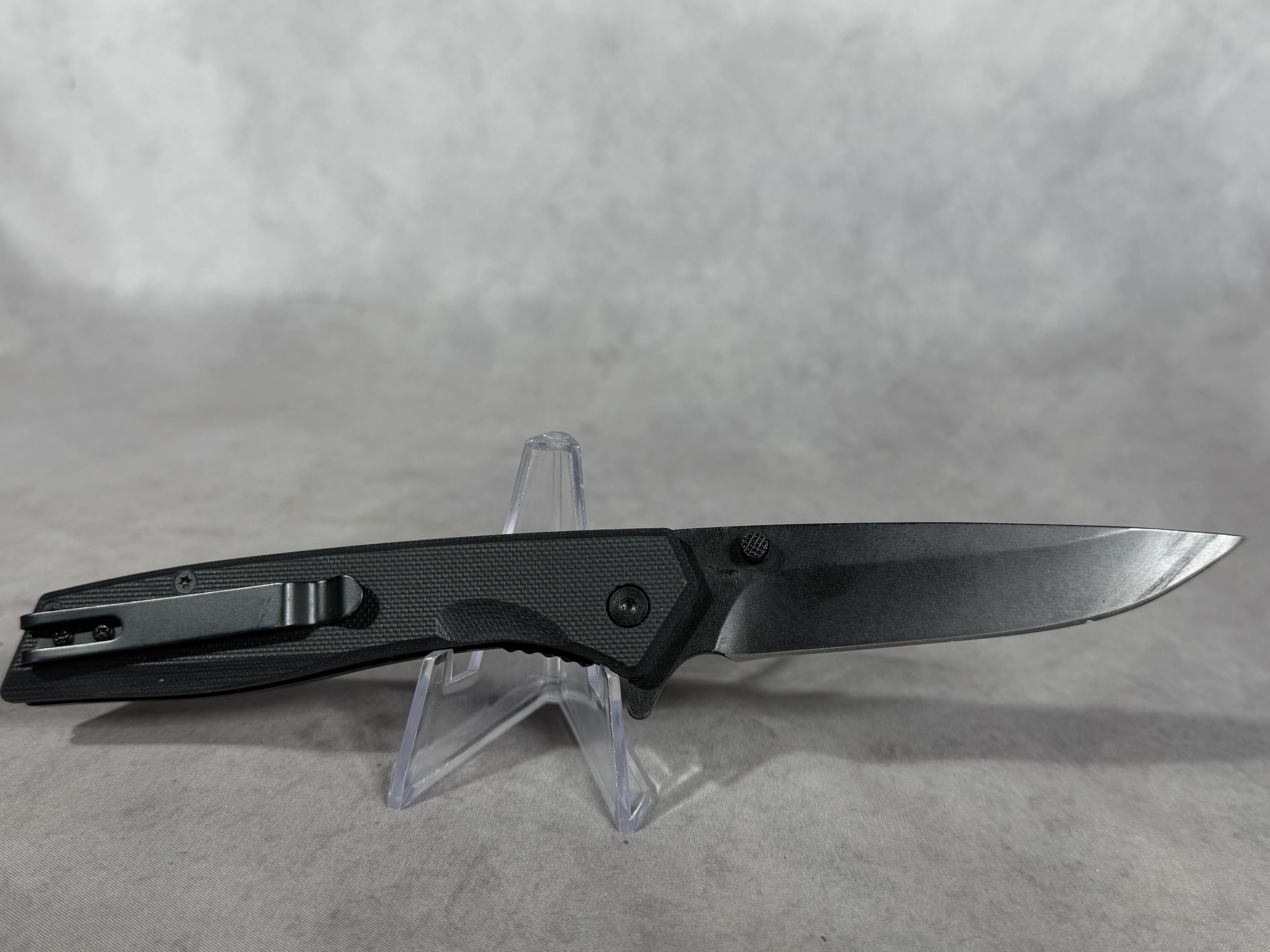 GOWILL Folding Pocket Knife with Black G10 Handle