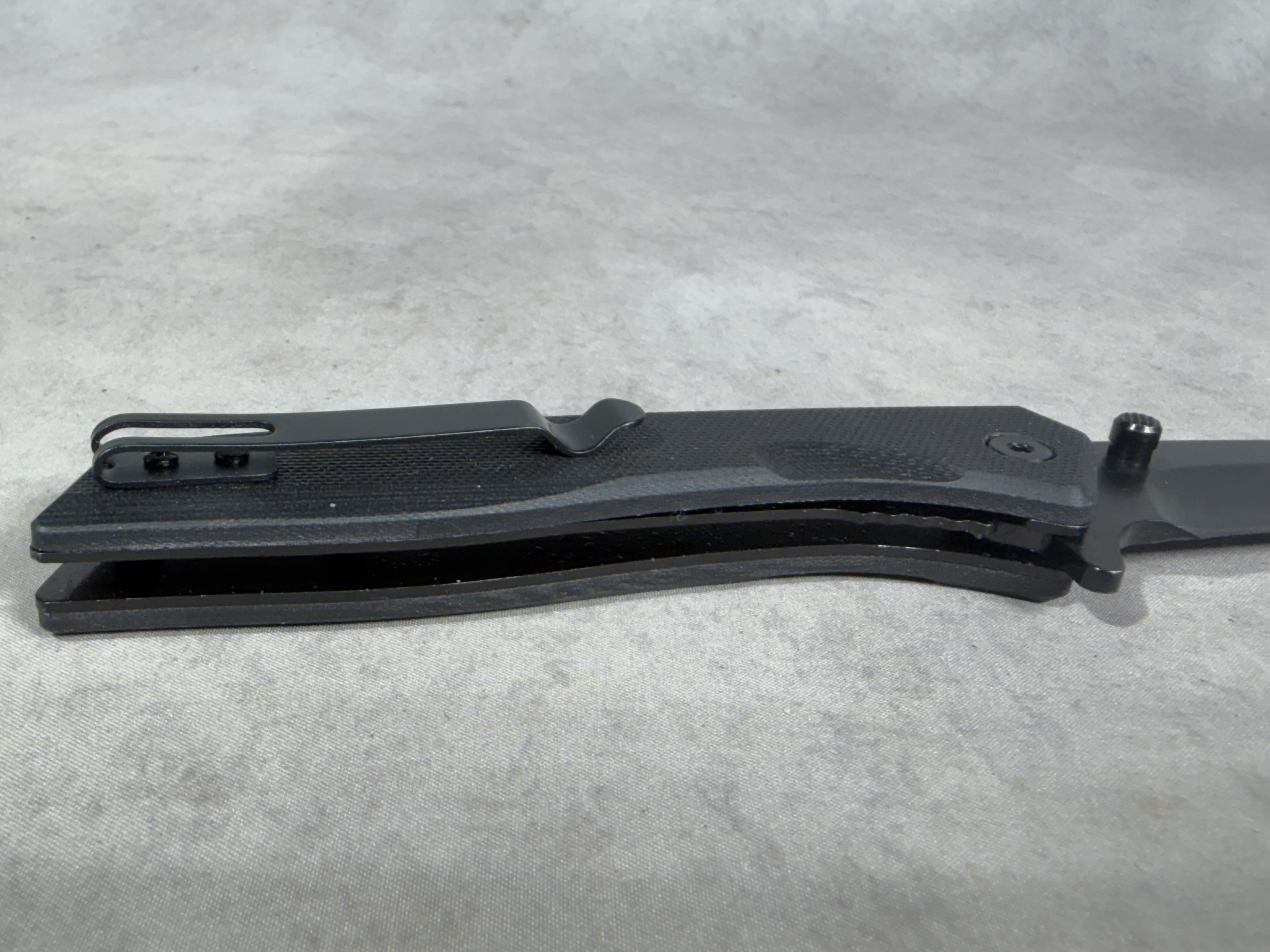 GOWILL Folding Pocket Knife with Black G10 Handle