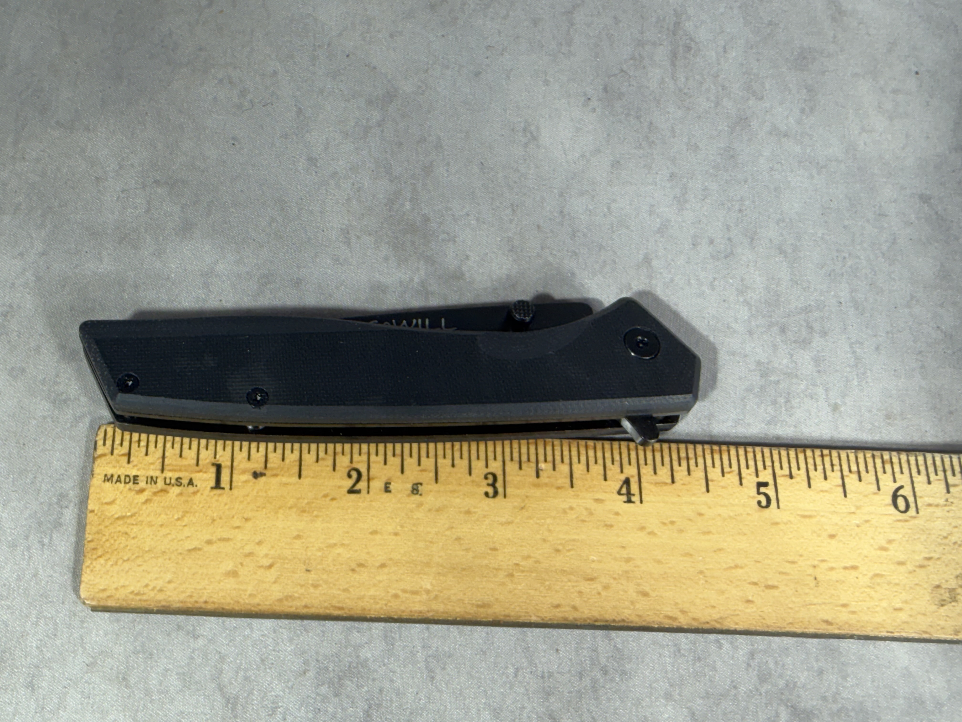 GOWILL Folding Pocket Knife with Black G10 Handle