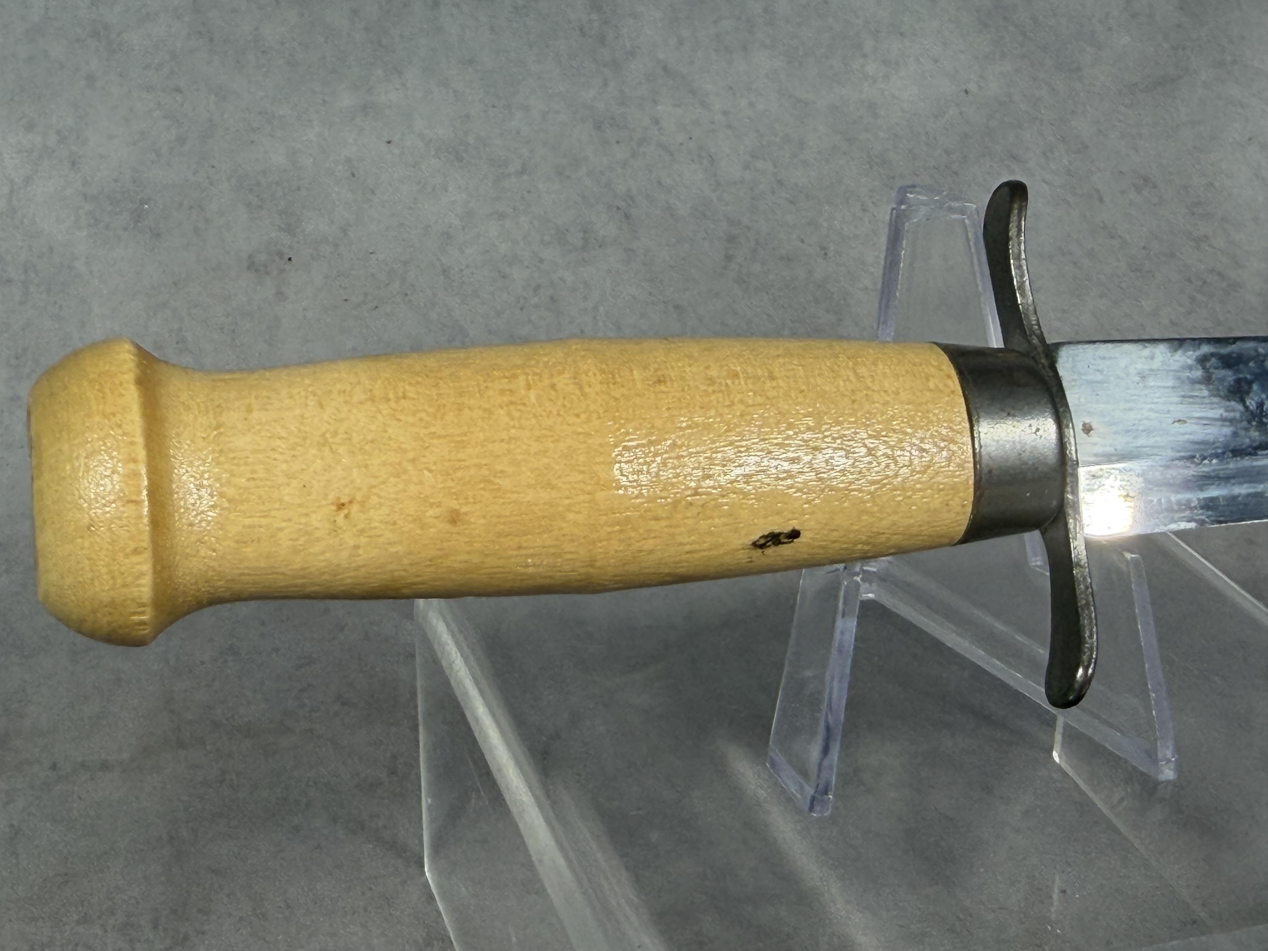Vintage Edge Mark Mora Sweden Scout Fixed Blade Knife with Leather Sheath